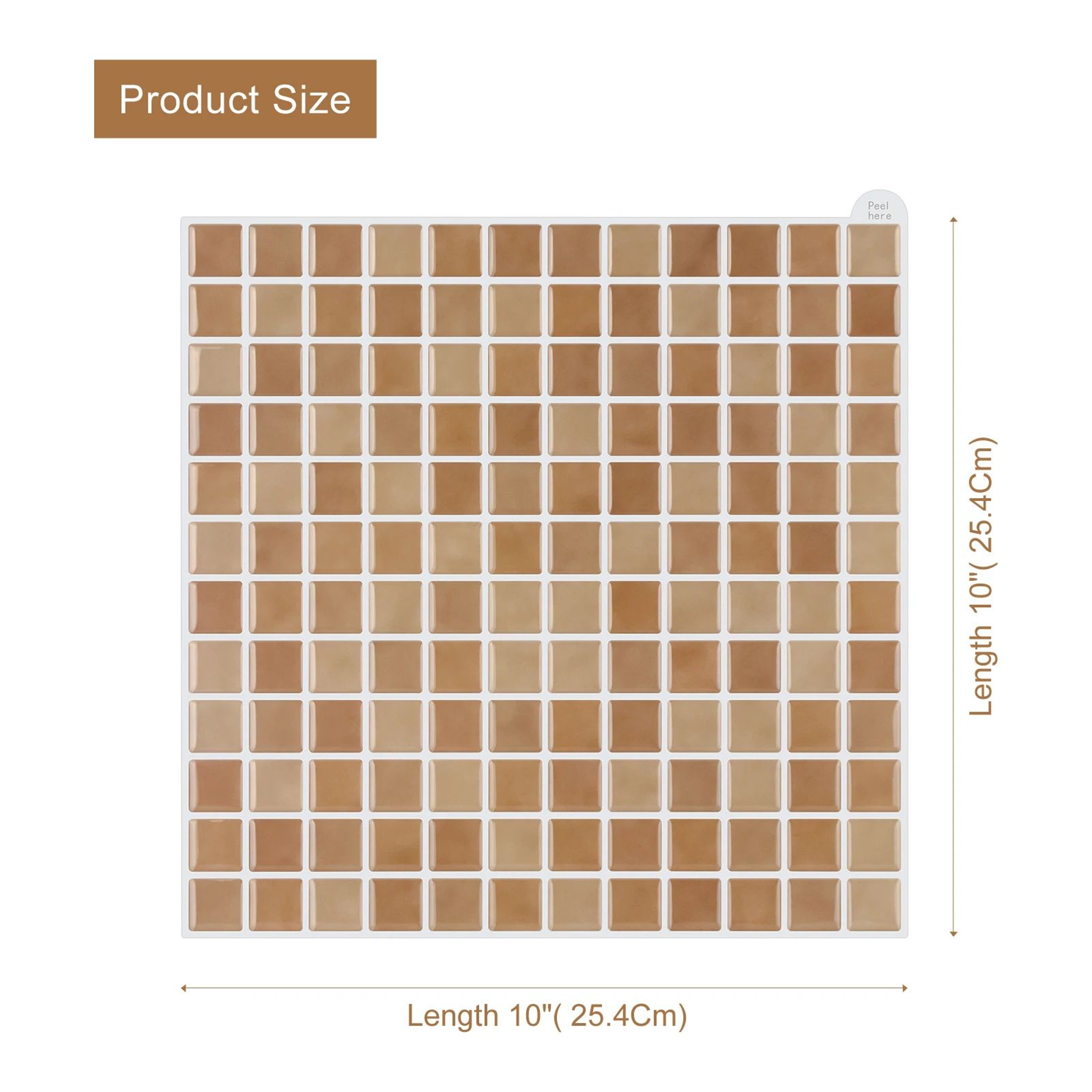 Marbrix 3D Marble Mosaic Wall Tiles 14