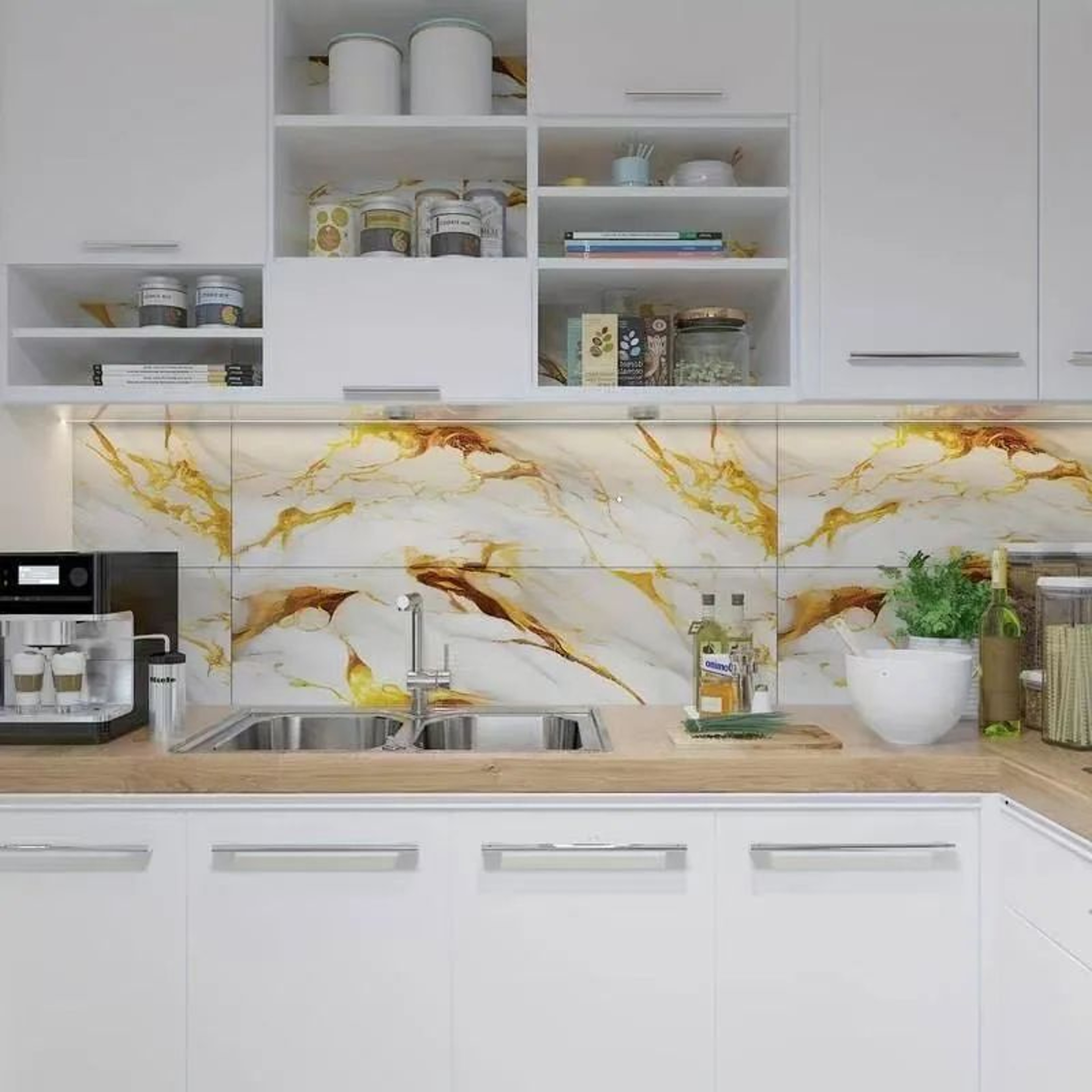 Marbelle 3D Marble Peel And Stick Floor Tiles 2