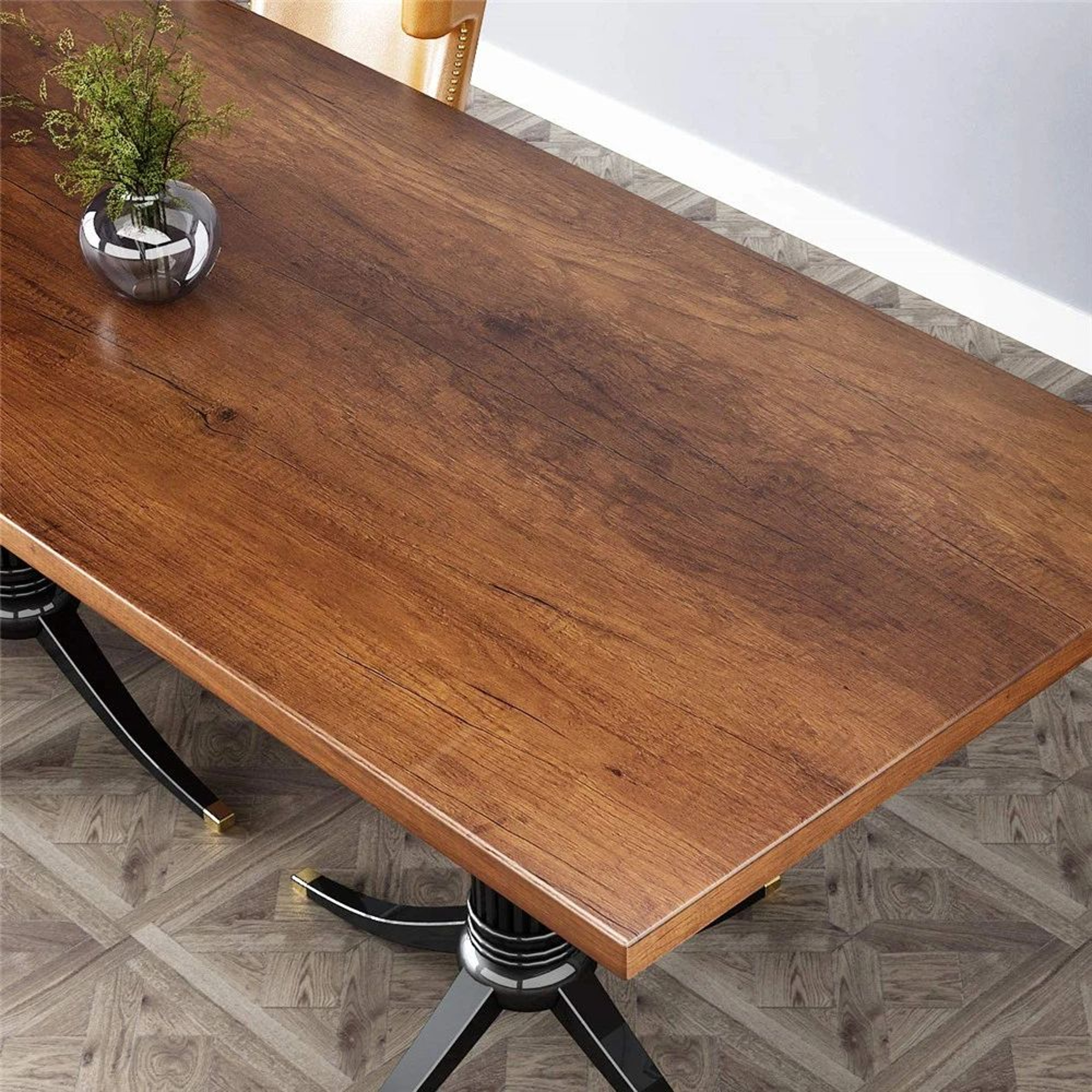 Walnora Brown Wood Grain Peel And Stick Wallpaper 5