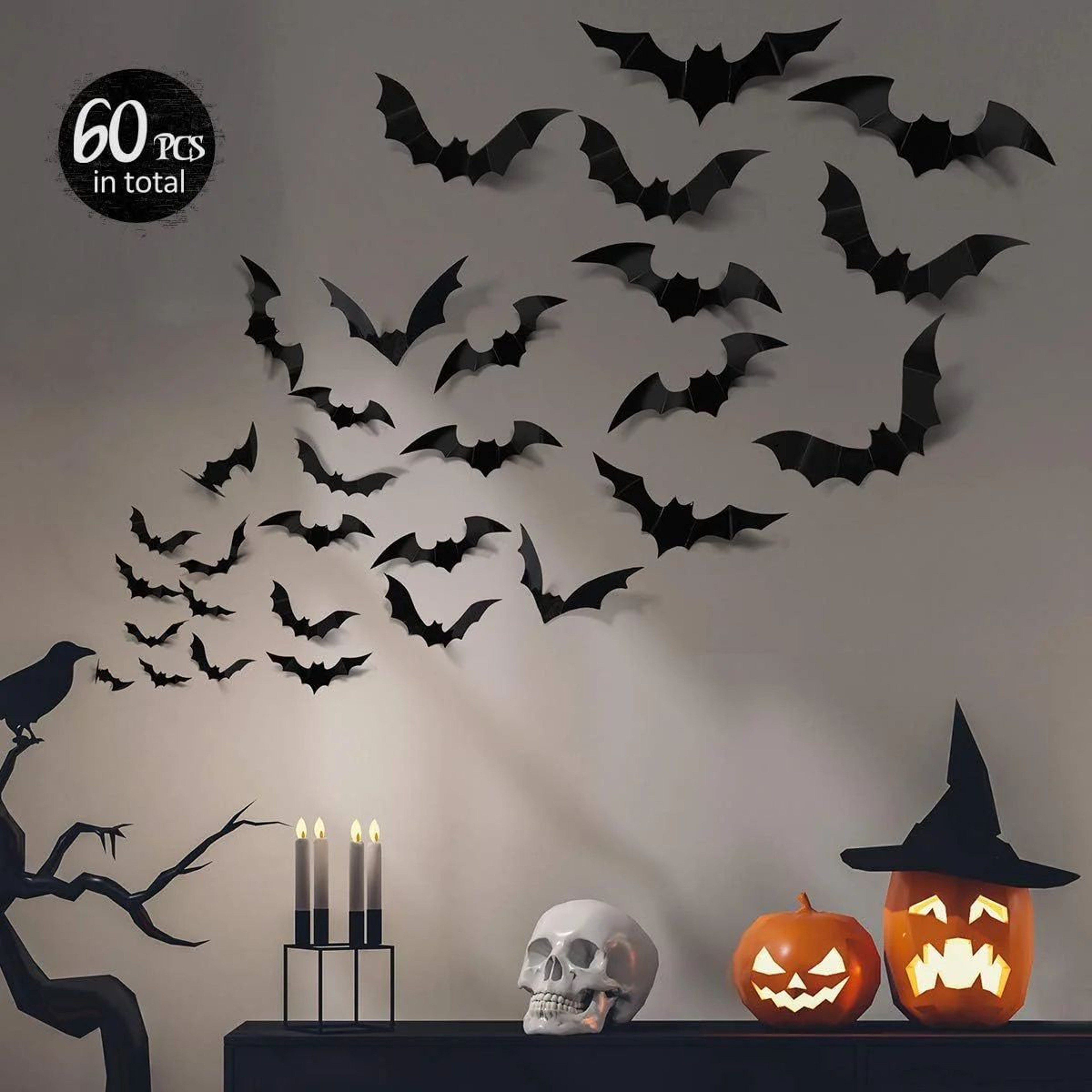 Nightwing 3D Halloween Bat Wall Decor 1
