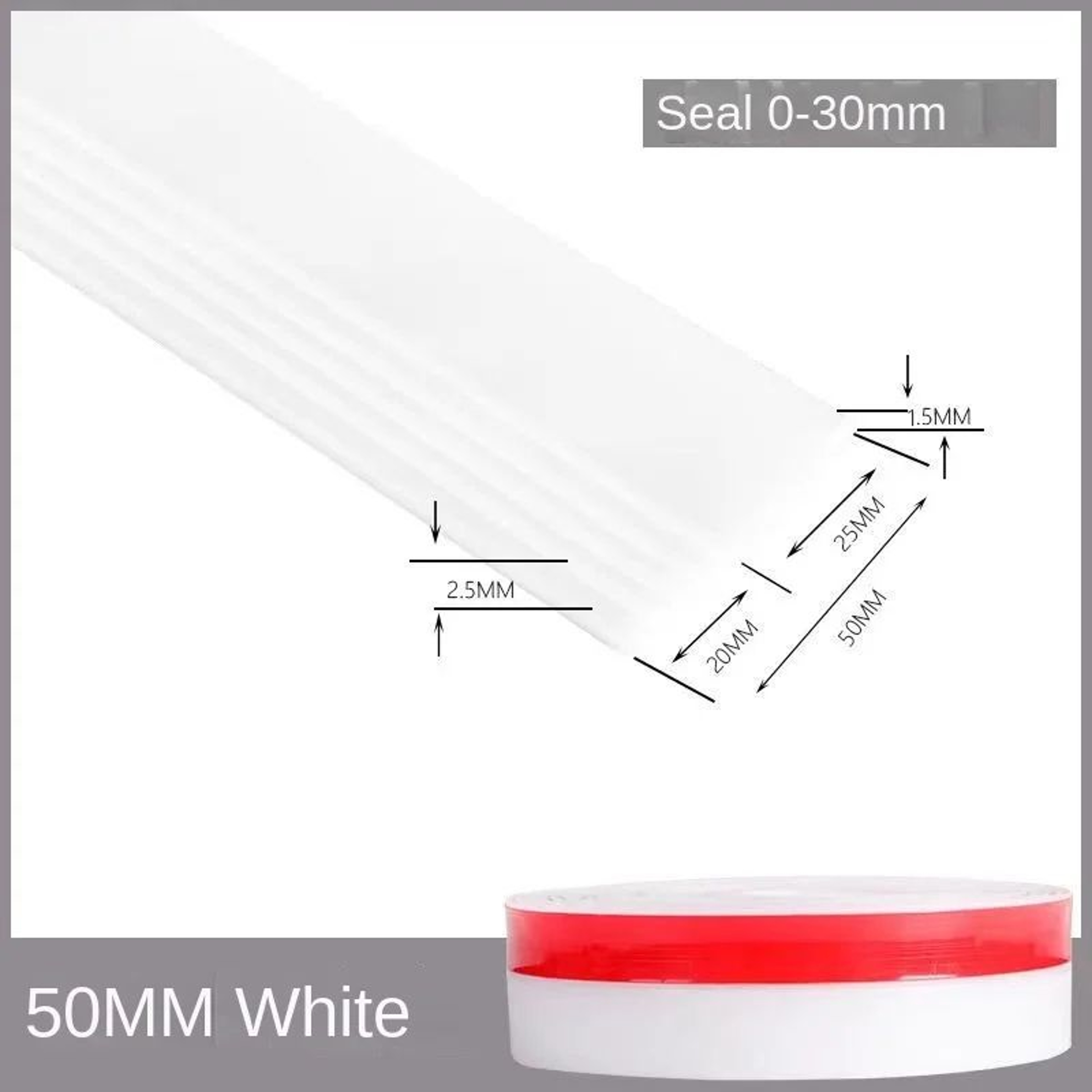 DraftGuard Self Adhesive Silicone Door Bottom Seal 11