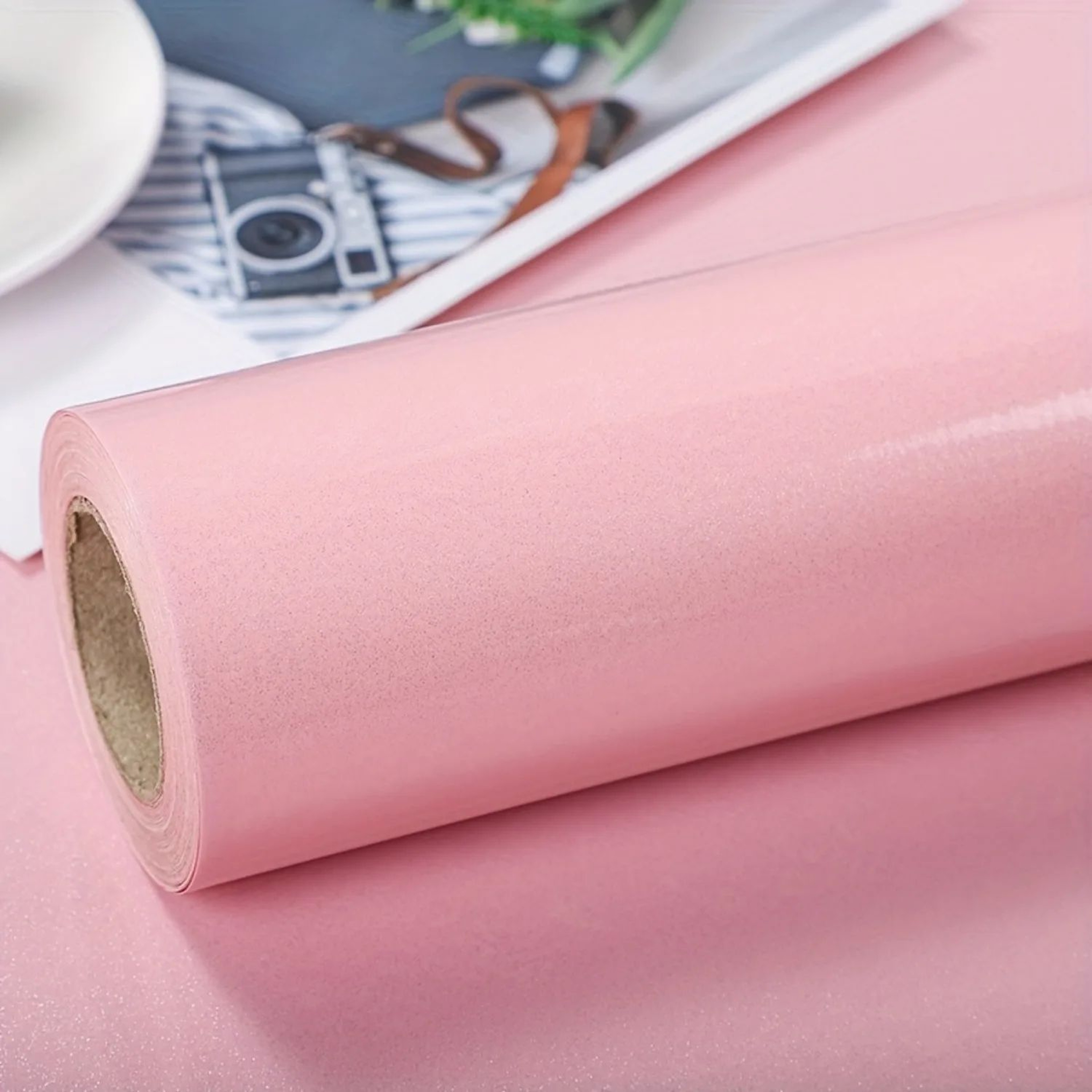 Pearlisse Pink Marble Peel And Stick Wallpaper 0