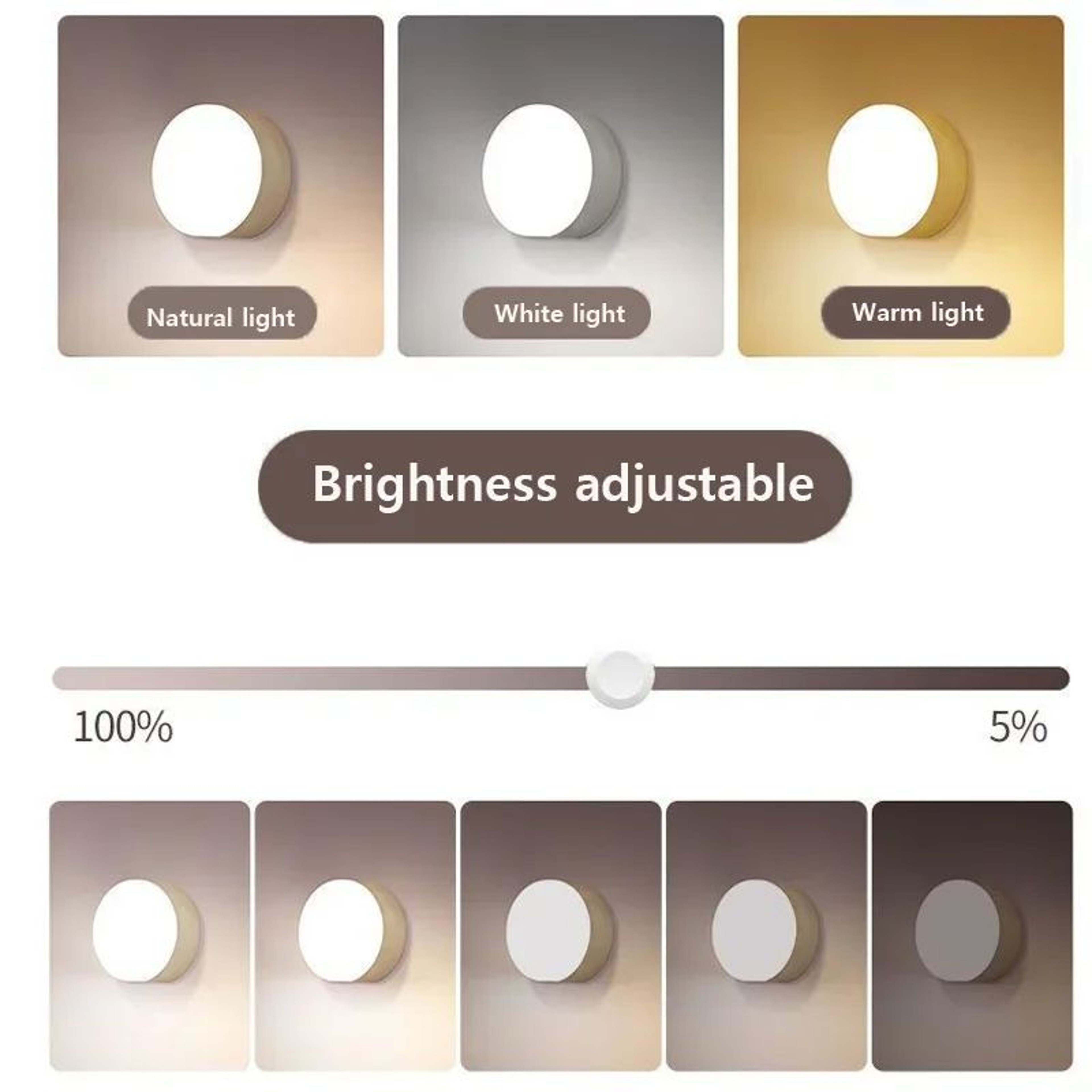 GlowTap Rechargeable Magnetic Touch Night Light 1