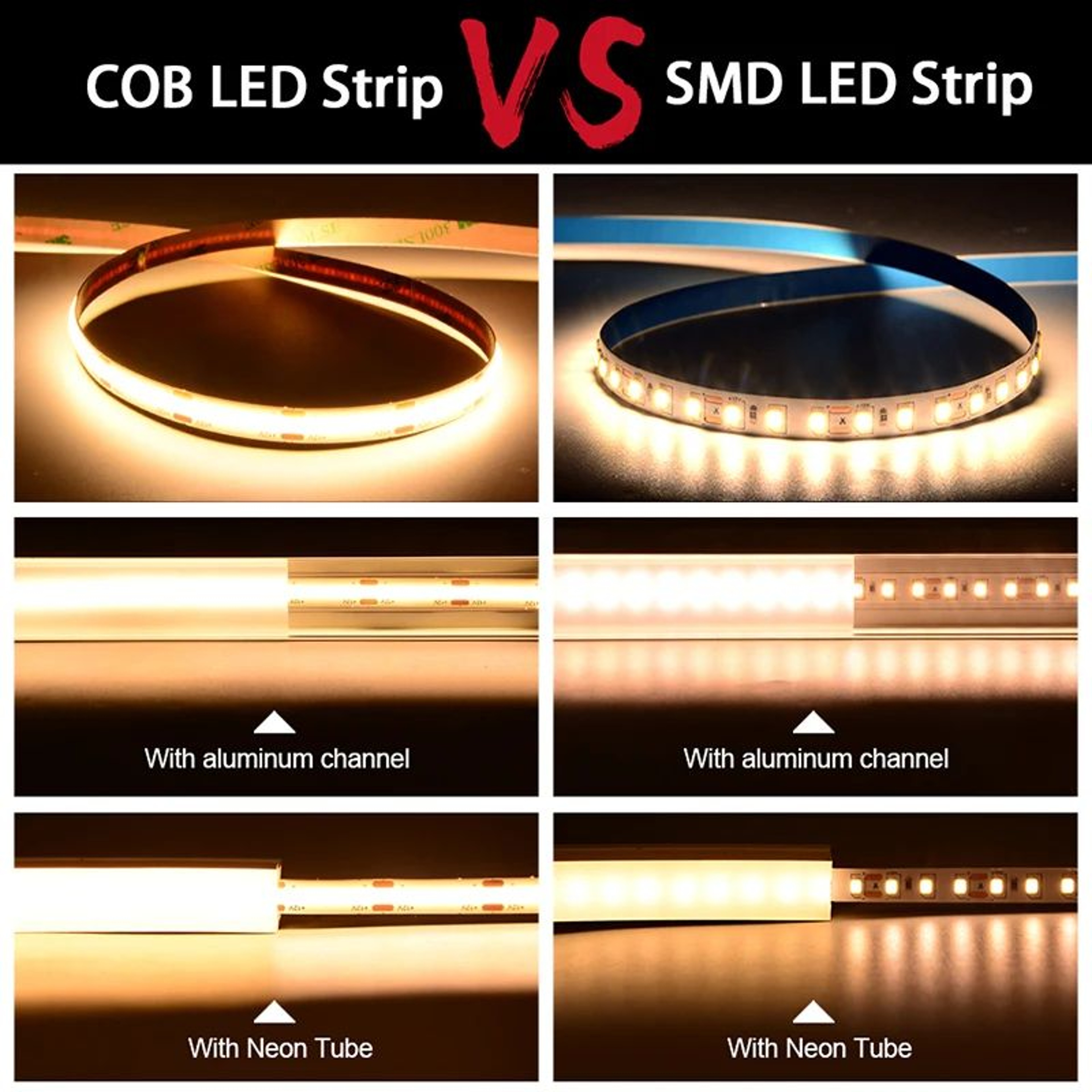 LumaFlow High Density COB LED Strip Light 1