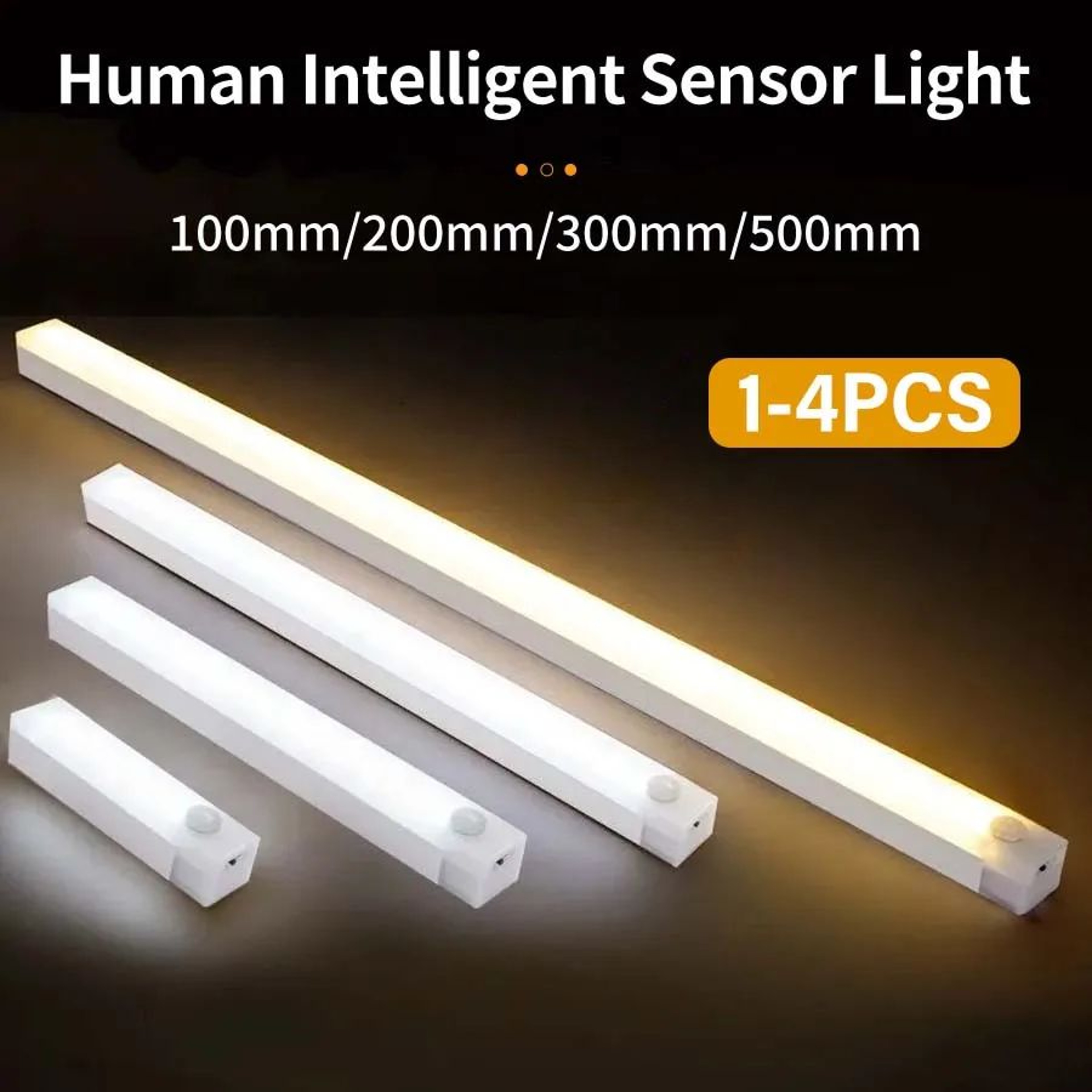 LumiSense Rechargeable PIR Motion Sensor Bar Light 0
