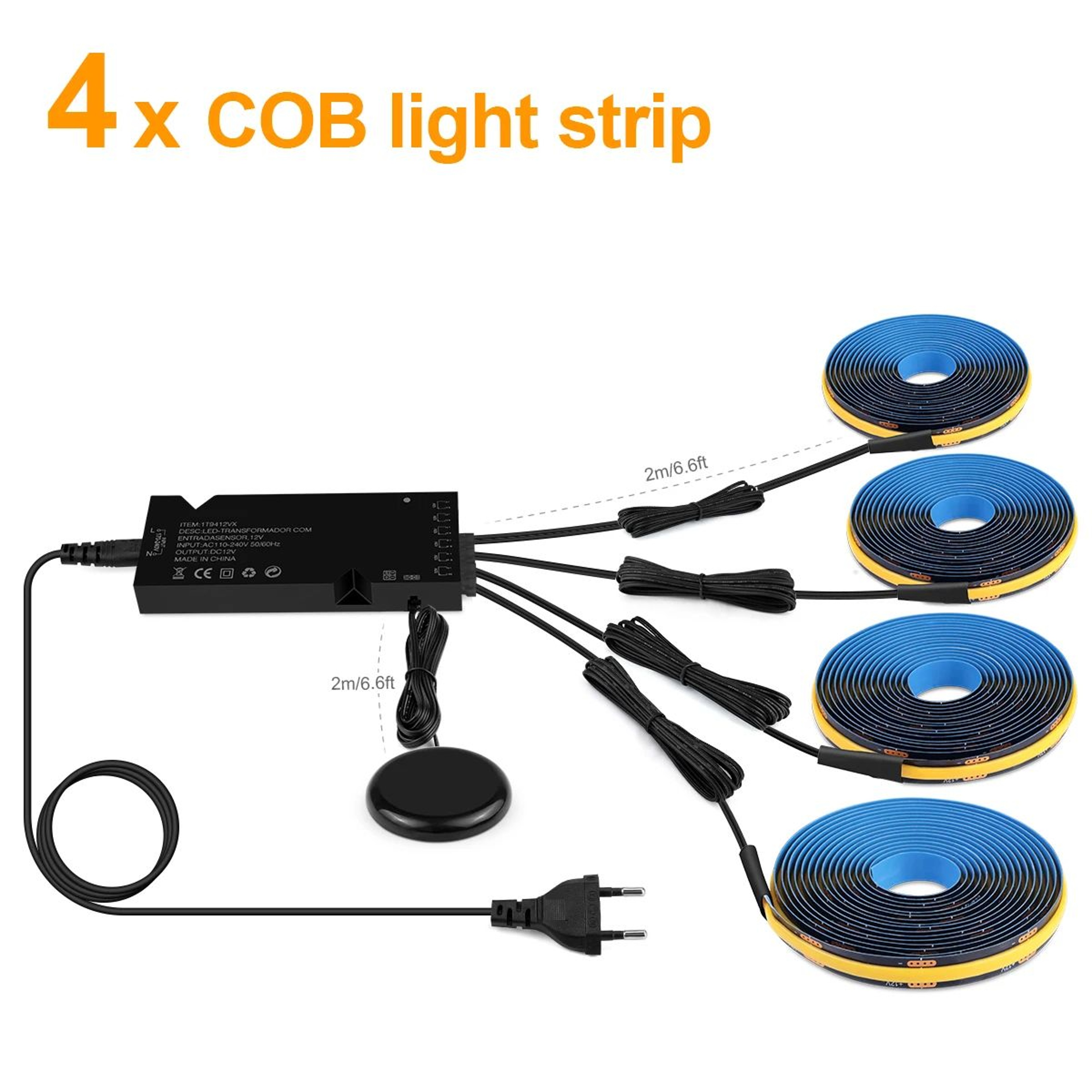 Dimmable Touch Sensor COB LED Strip Light 9