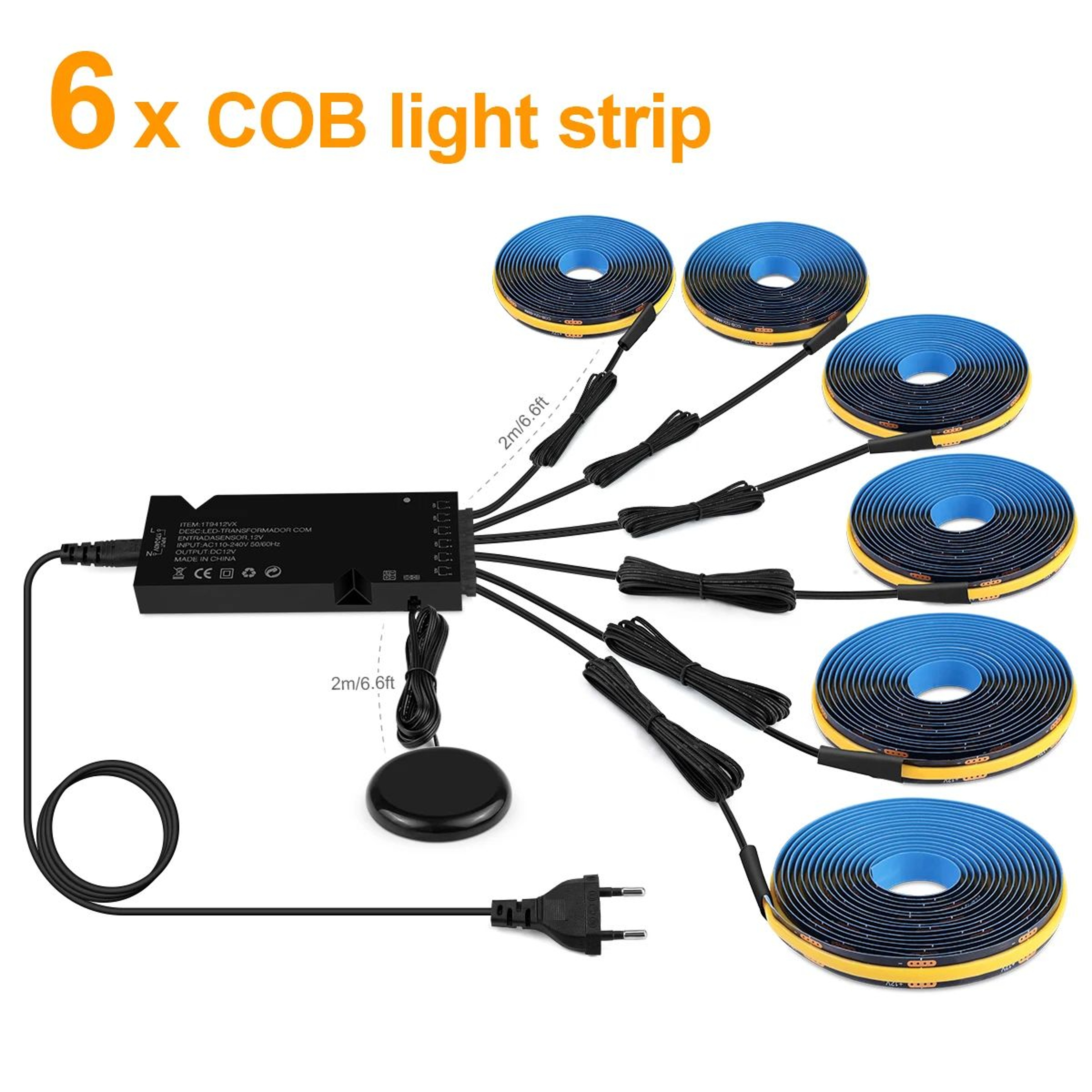Dimmable Touch Sensor COB LED Strip Light 11