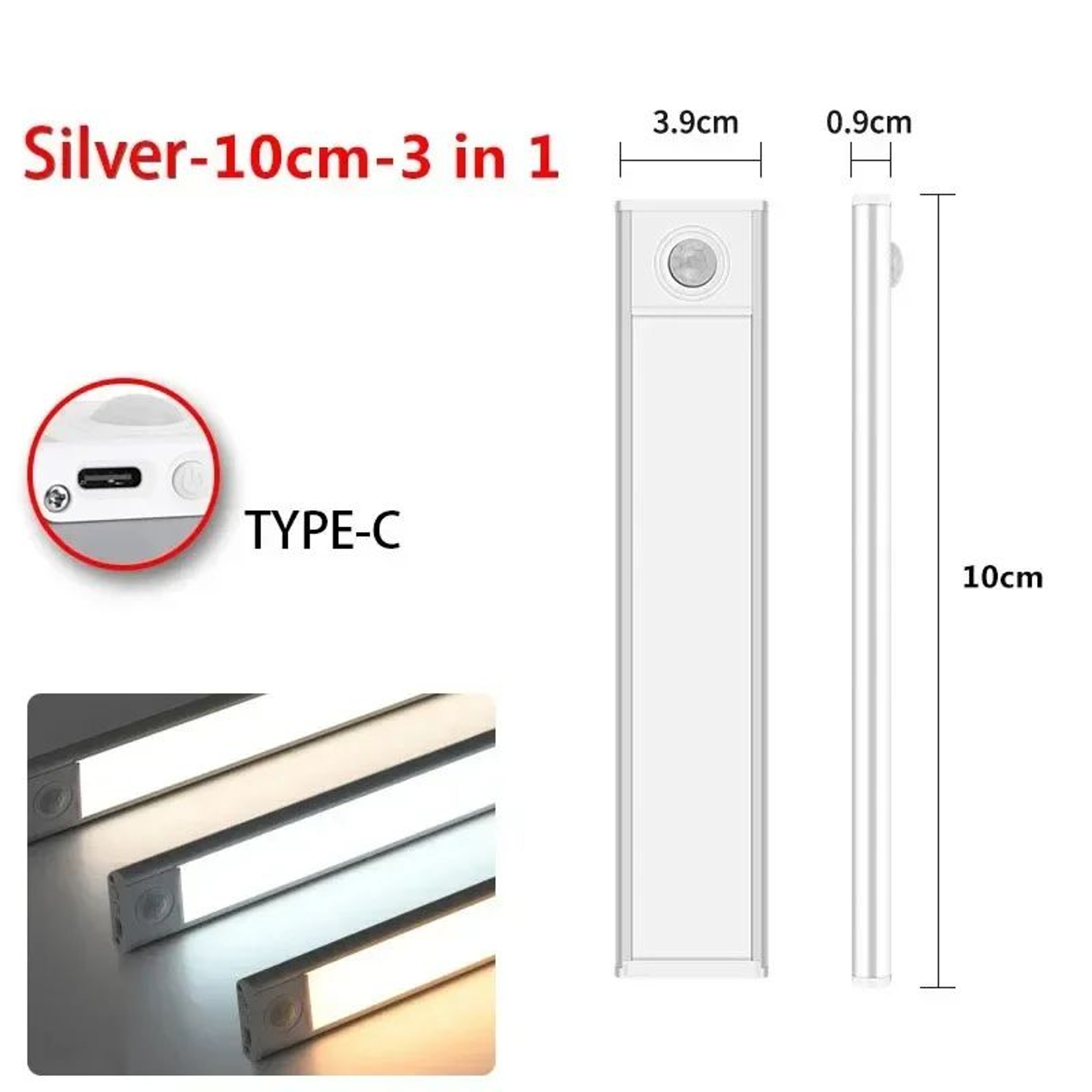 Rechargeable Motion Sensor Under Cabinet Light 11