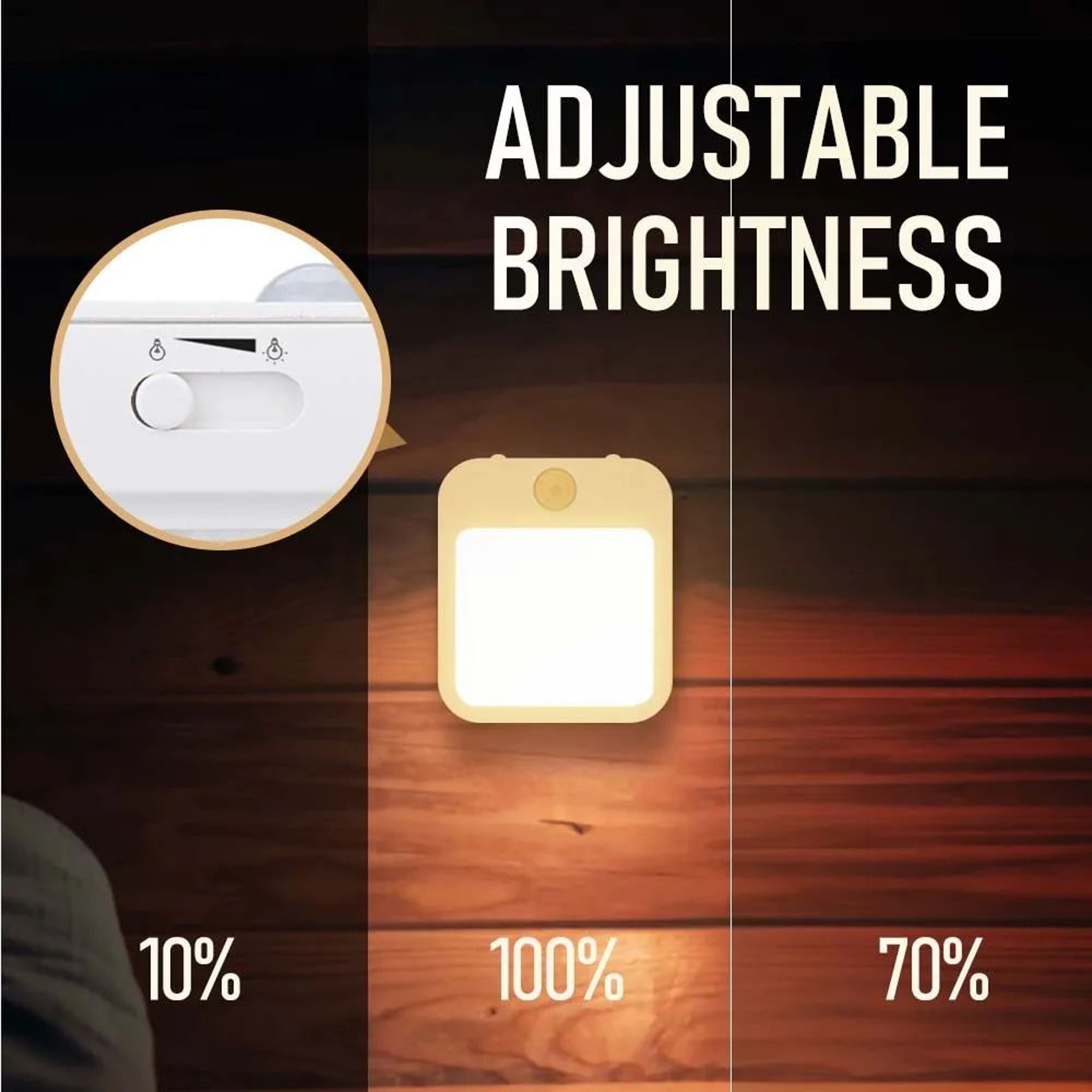 Dimmable Motion Sensor LED Plug In Night Light 4