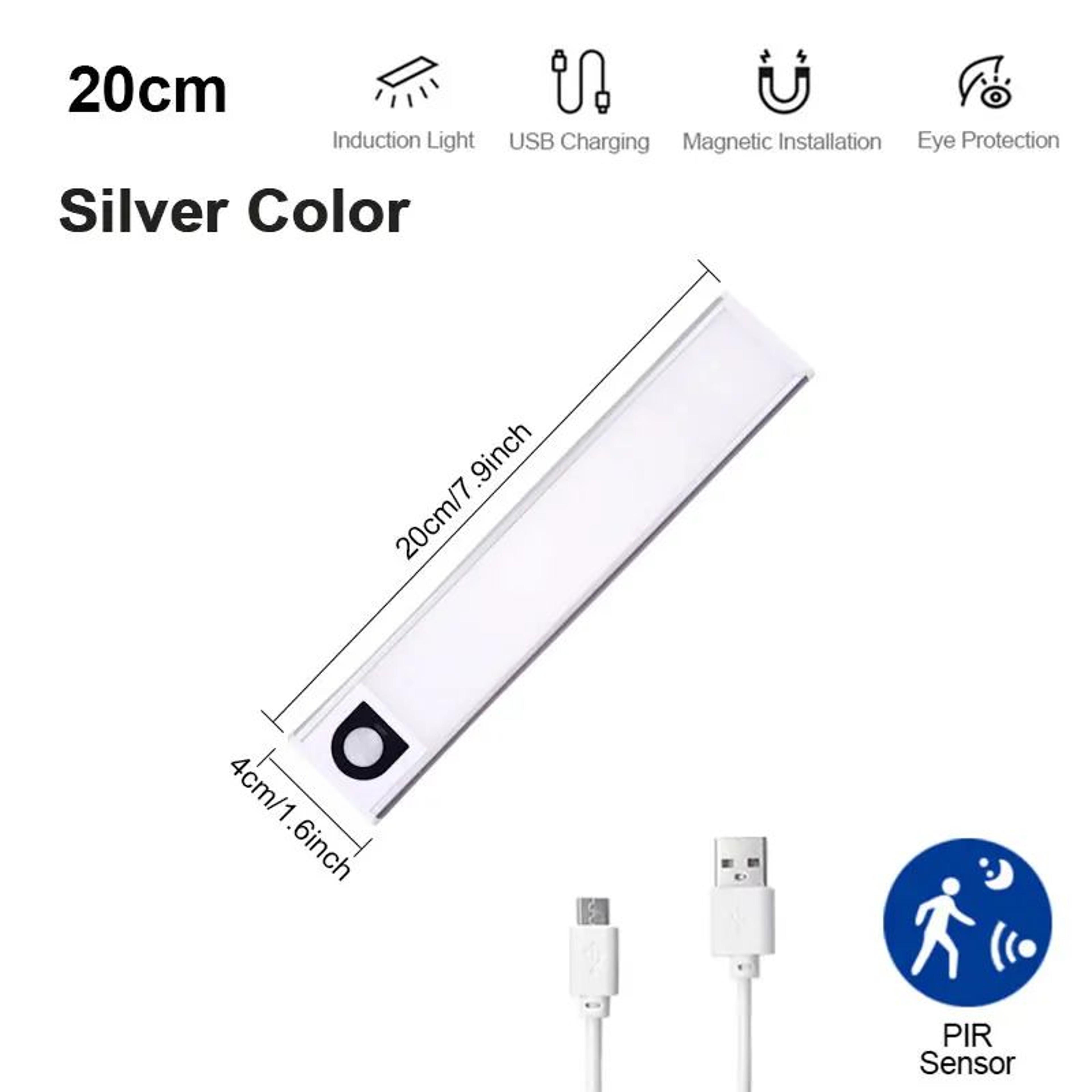Rechargeable Motion Sensor LED Under Cabinet Light 7
