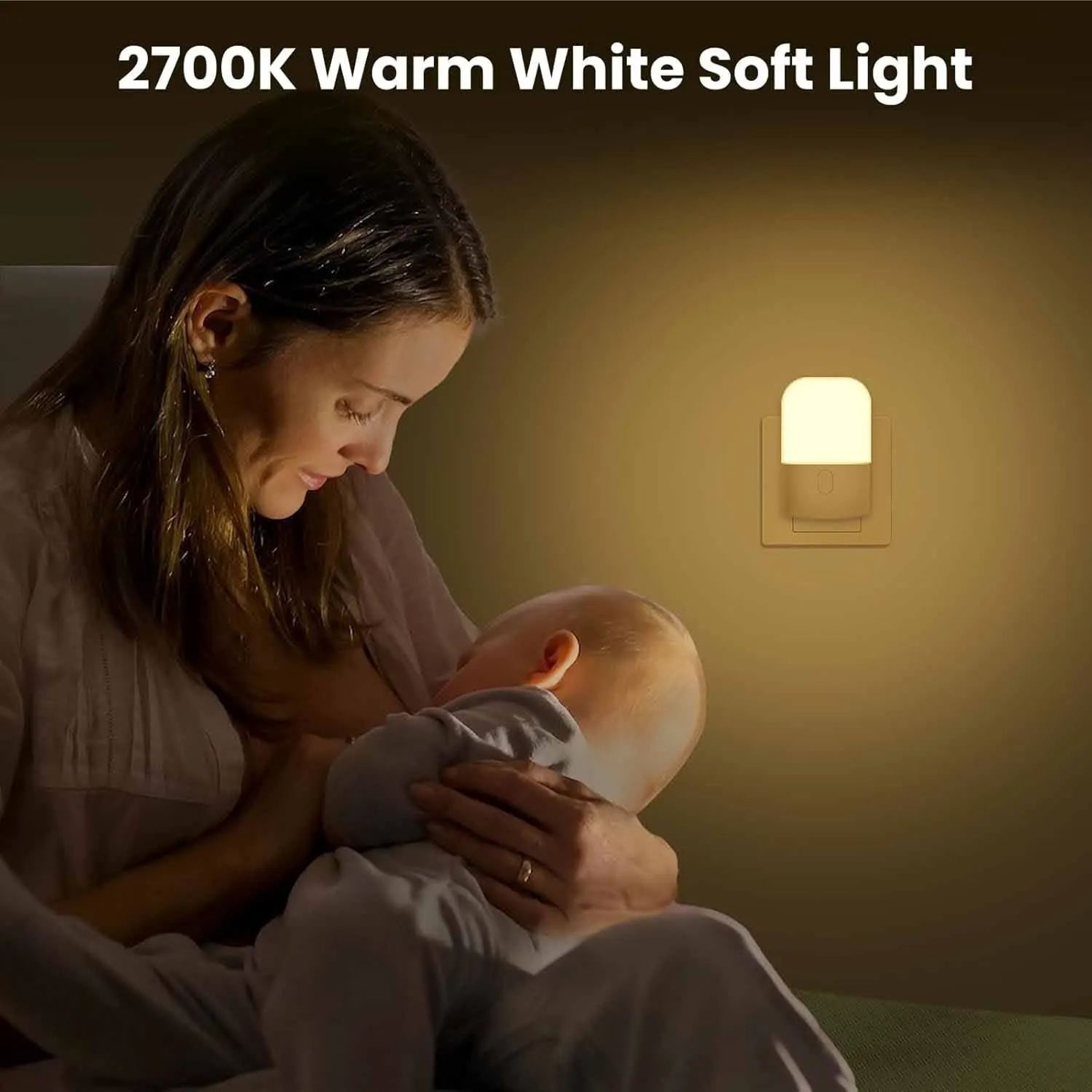 Adjustable Warm White LED Light Sensor Night Light 3