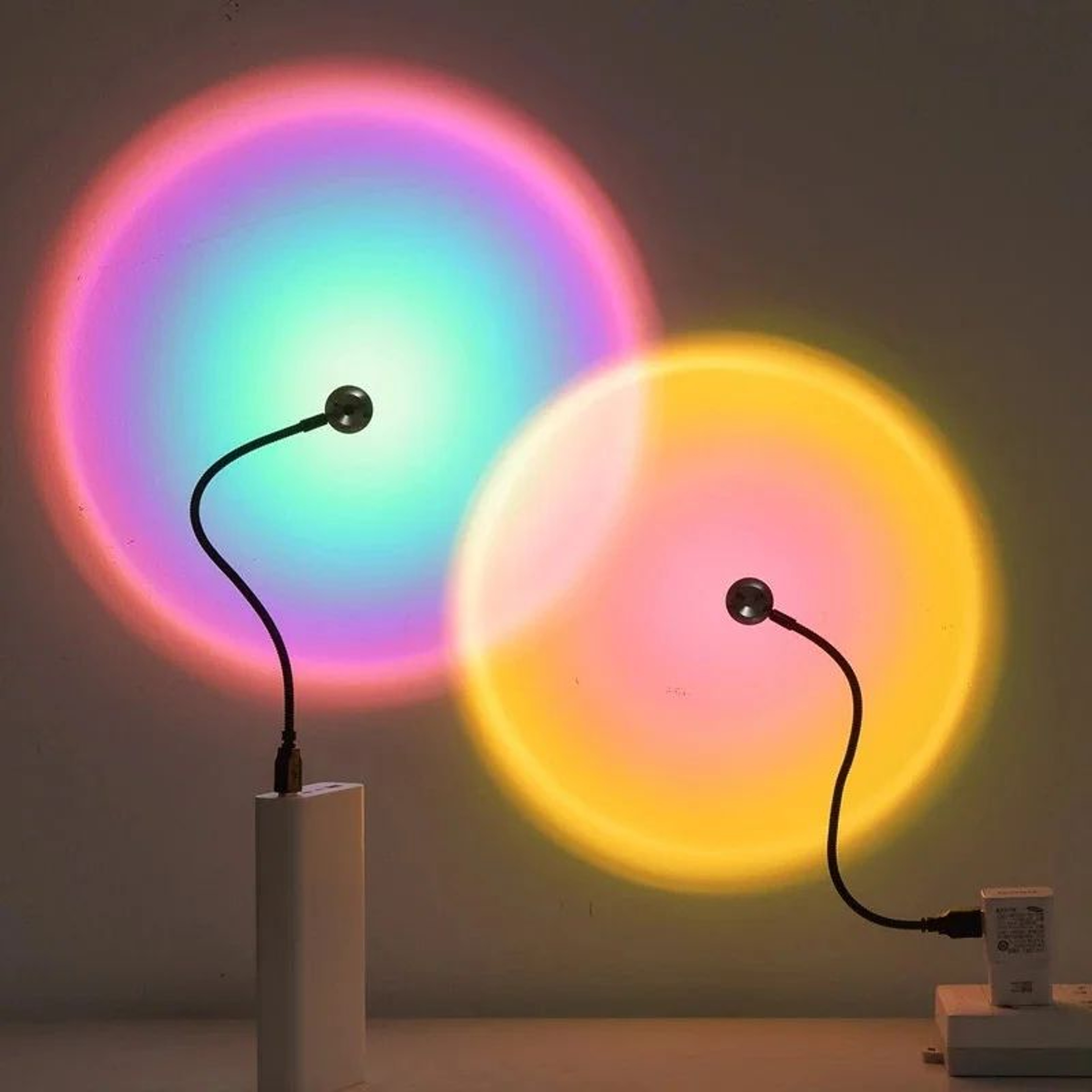 USB Sunset Projection Lamp Photography Atmosphere Light 0