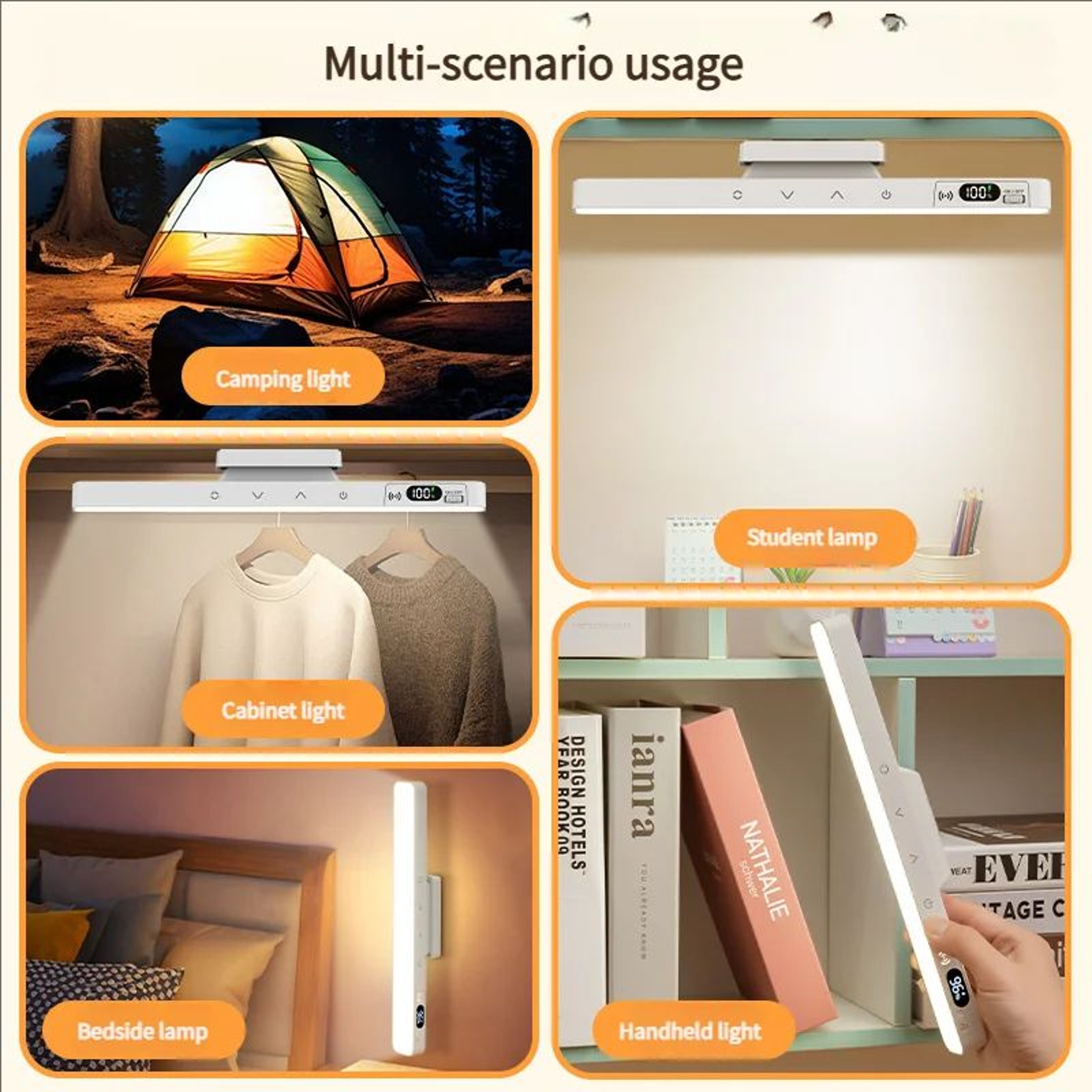 Rechargeable Magnetic Dimmable LED Desk Lamp 4