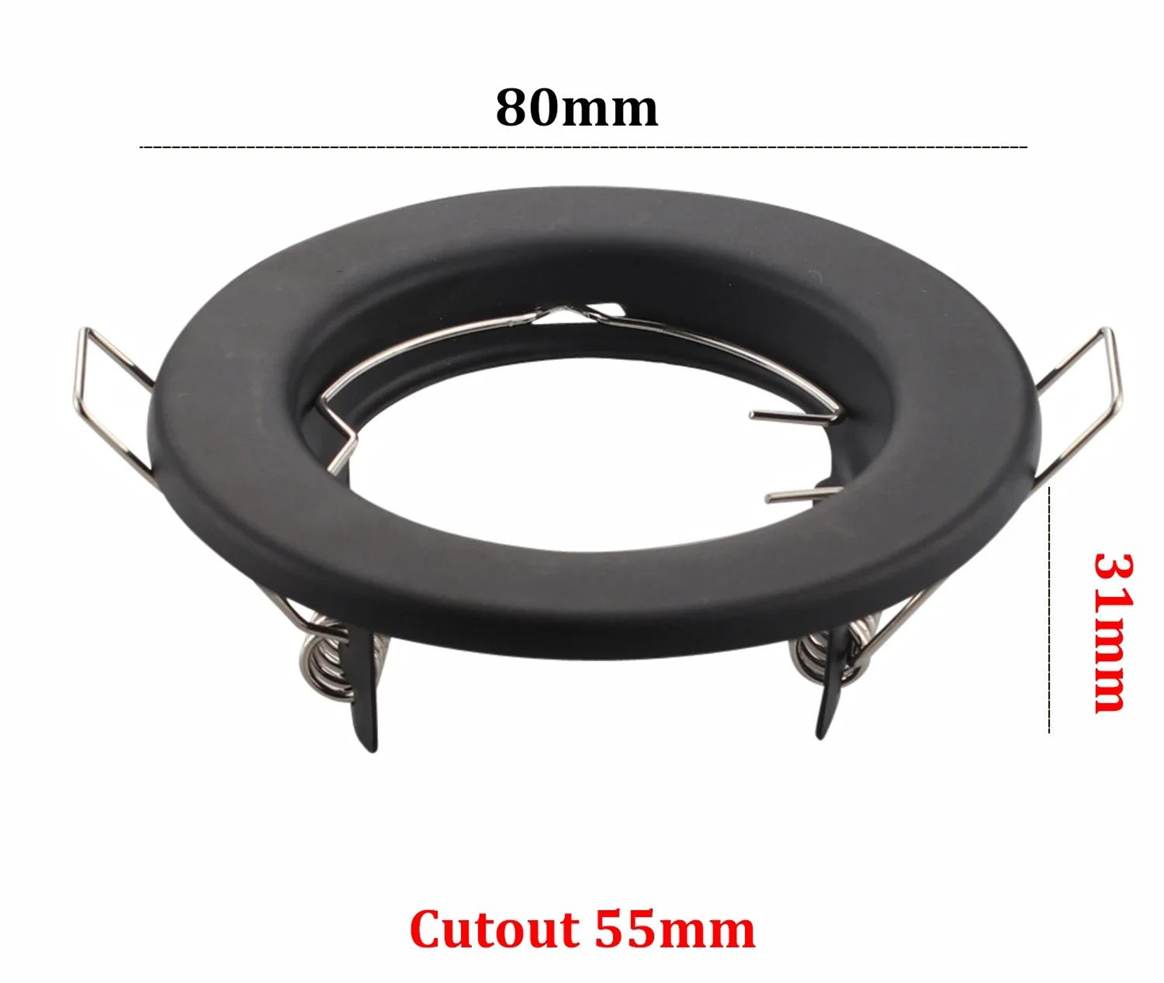 6 Piece Adjustable GU10 Recessed Spotlight Set 6