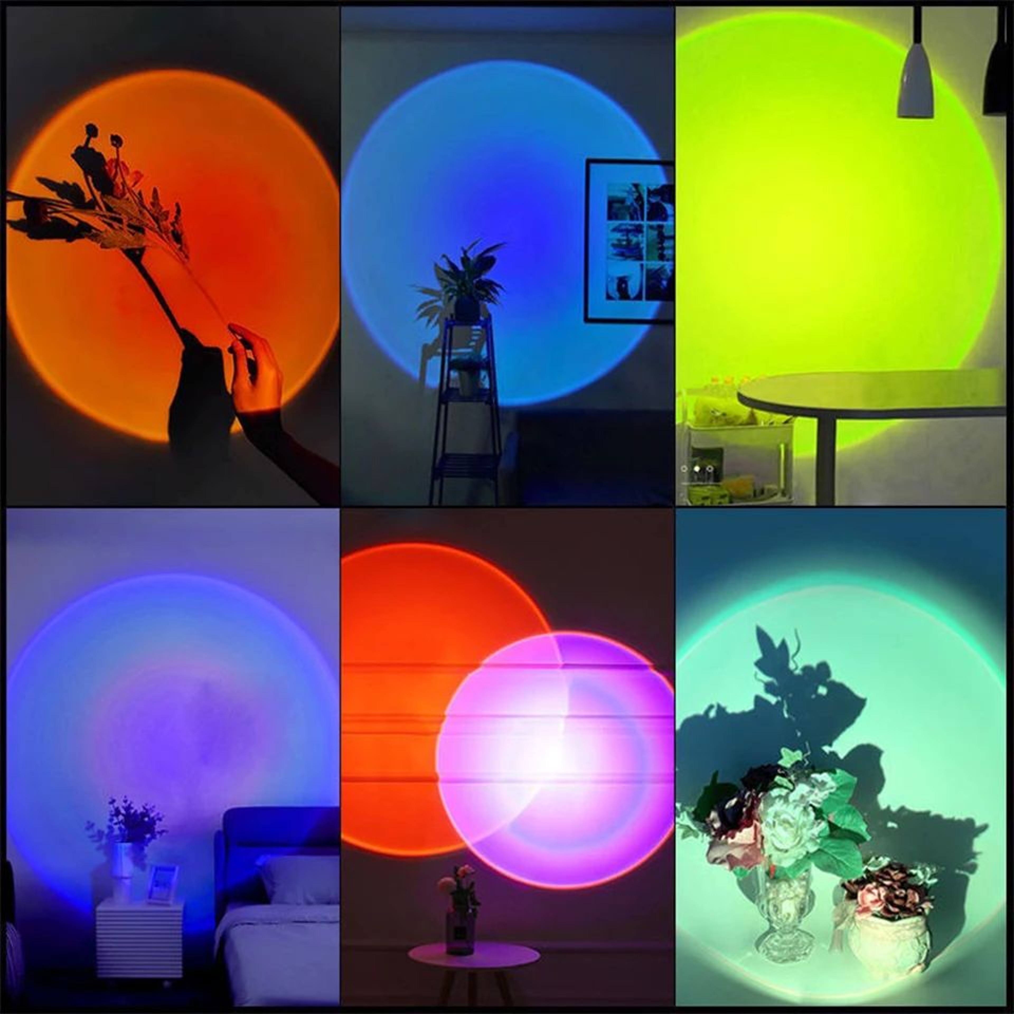 USB Sunset Projection Mood Lamp 5