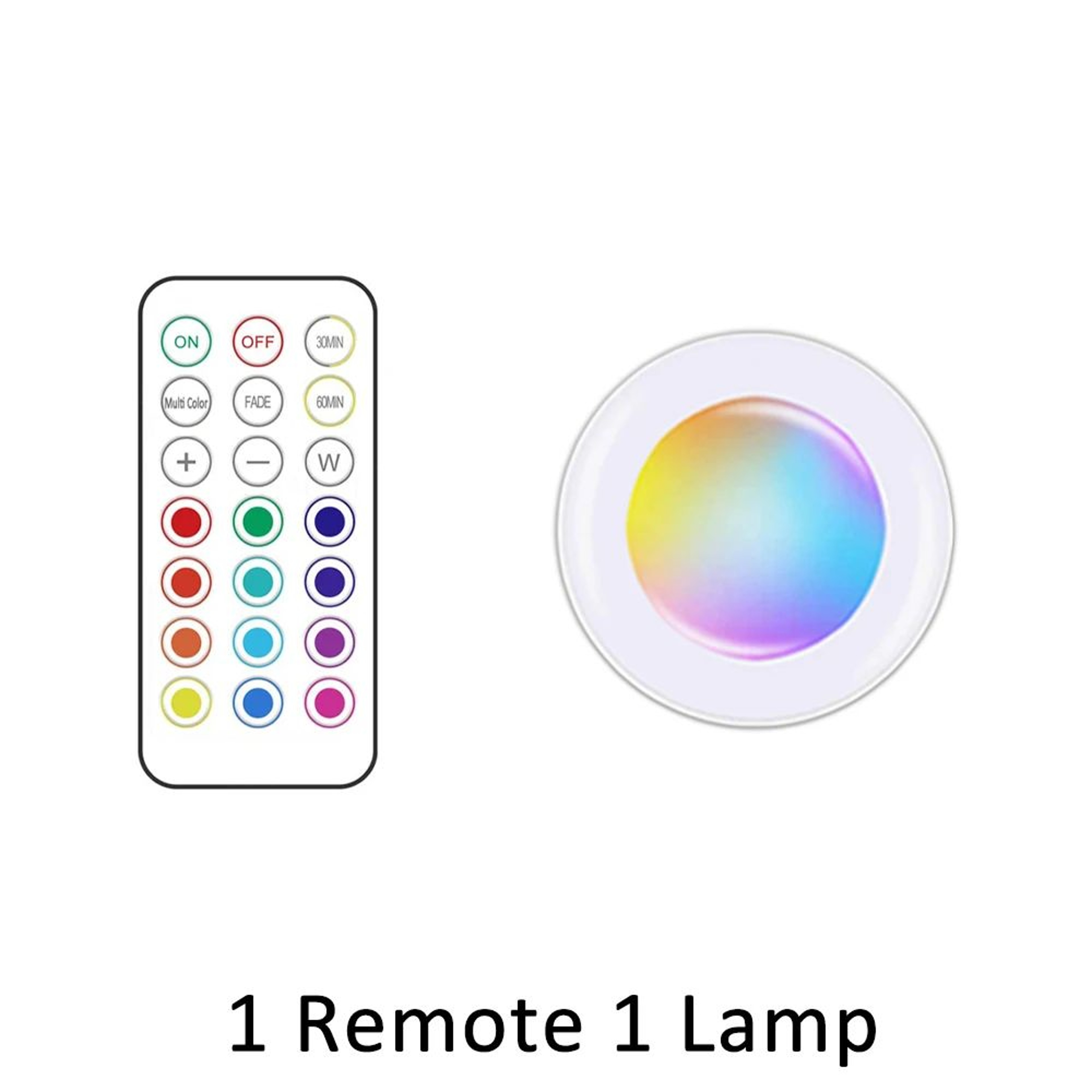 Wireless RGB Under Cabinet Puck Lights 6