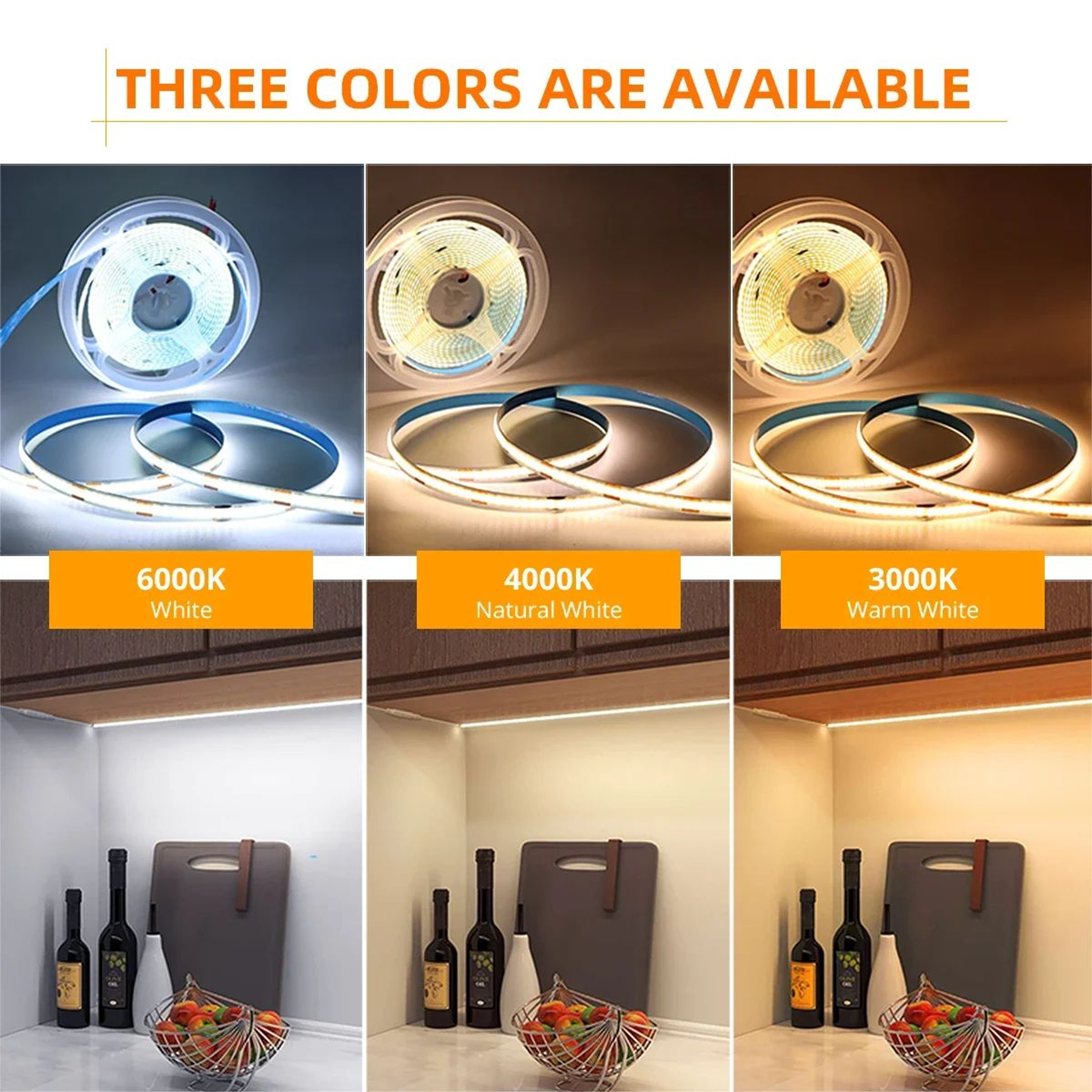 Remote Dimmable COB LED Cabinet Strip Light 4