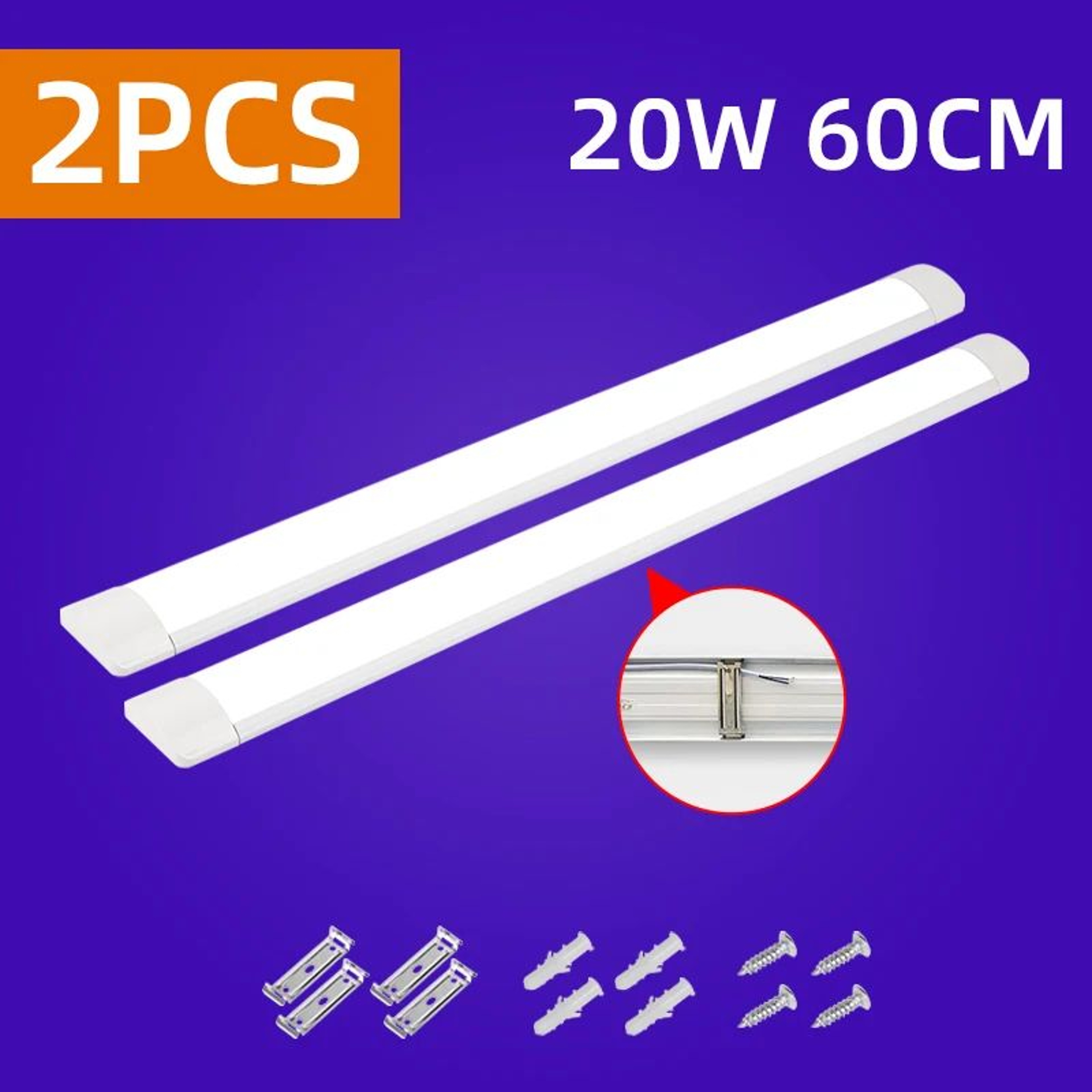 Ultra Thin LED Under Cabinet Tube Light 8