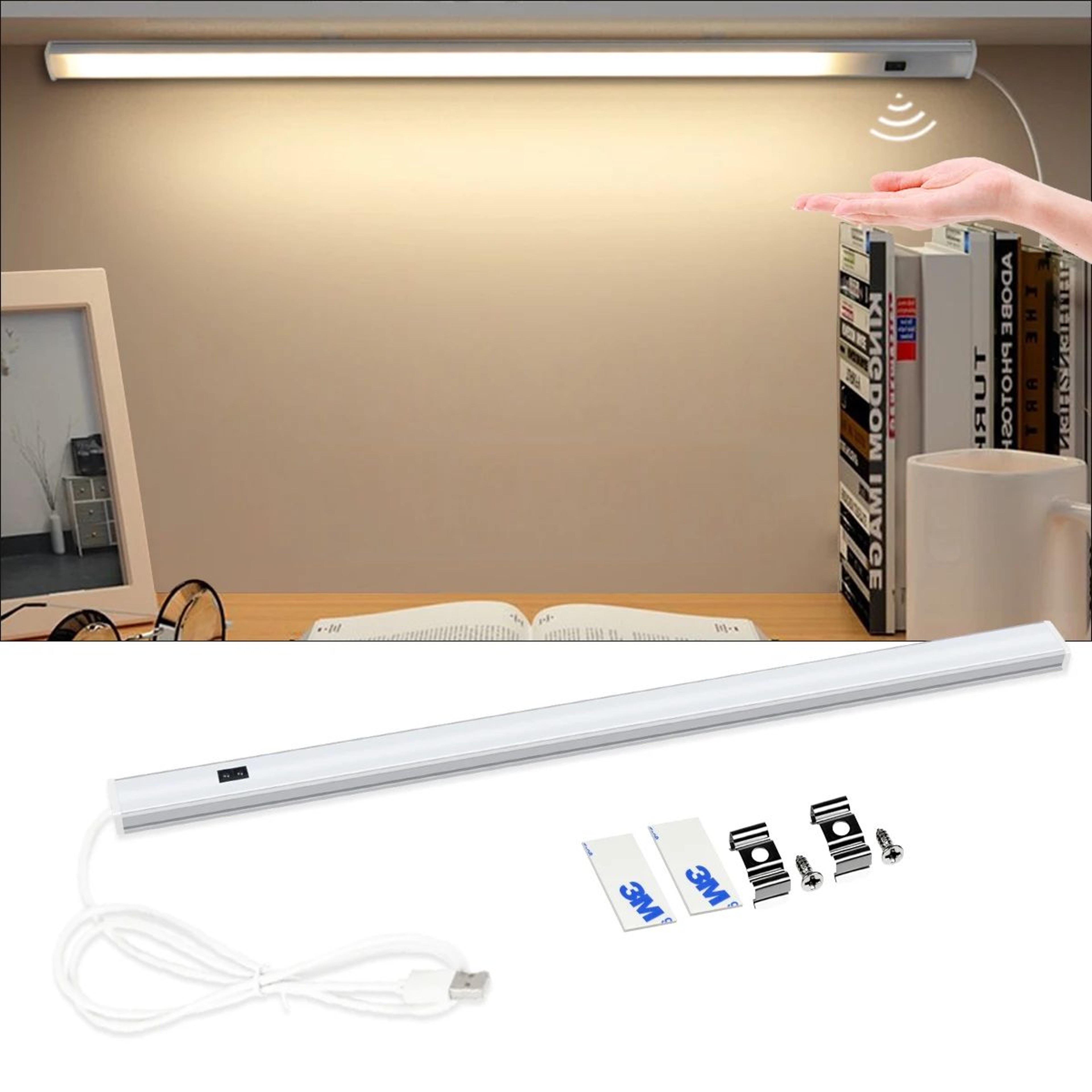 USB Hand Sweep Sensor LED Cabinet Bar Light 0