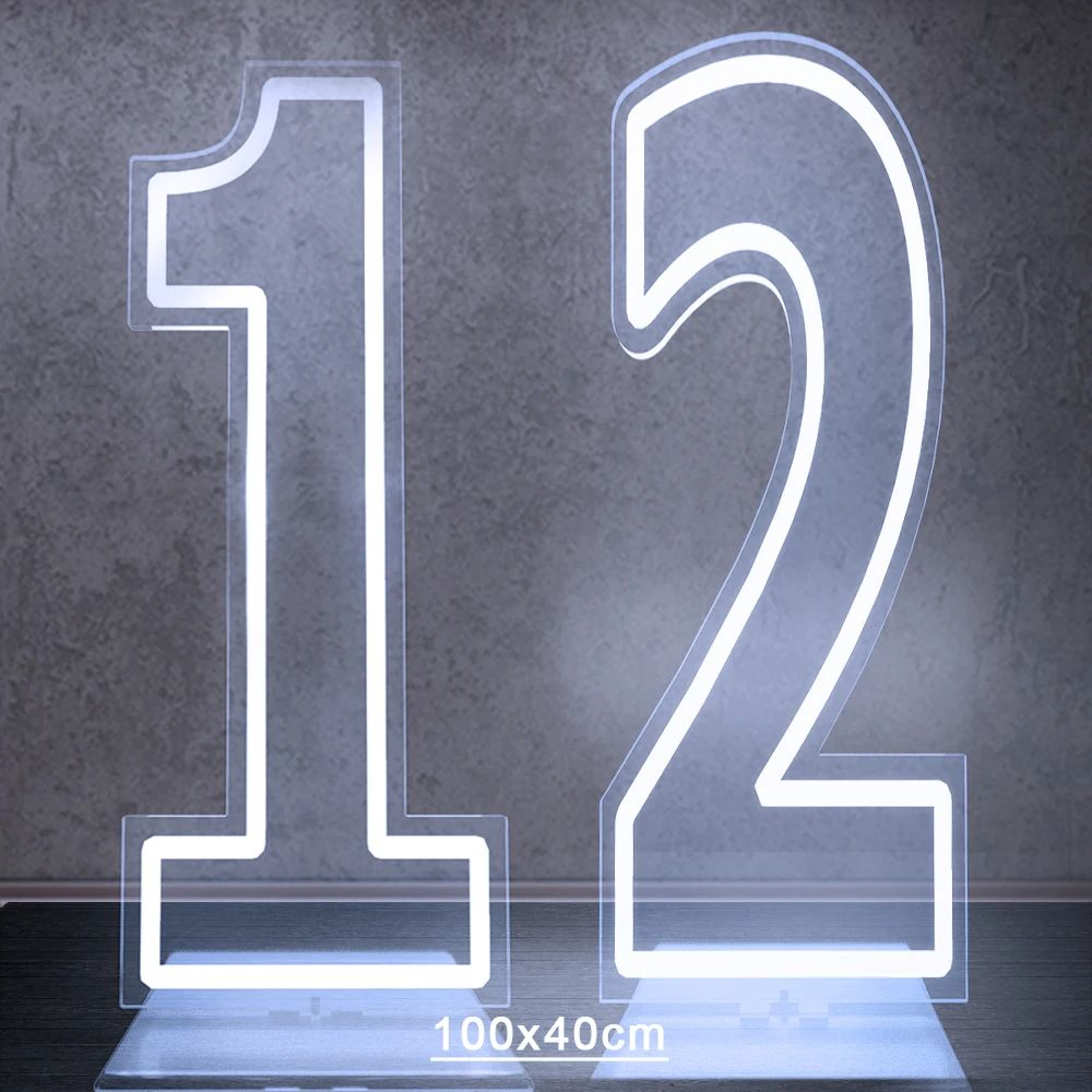 Extra Large LED Neon Number Party Sign 17