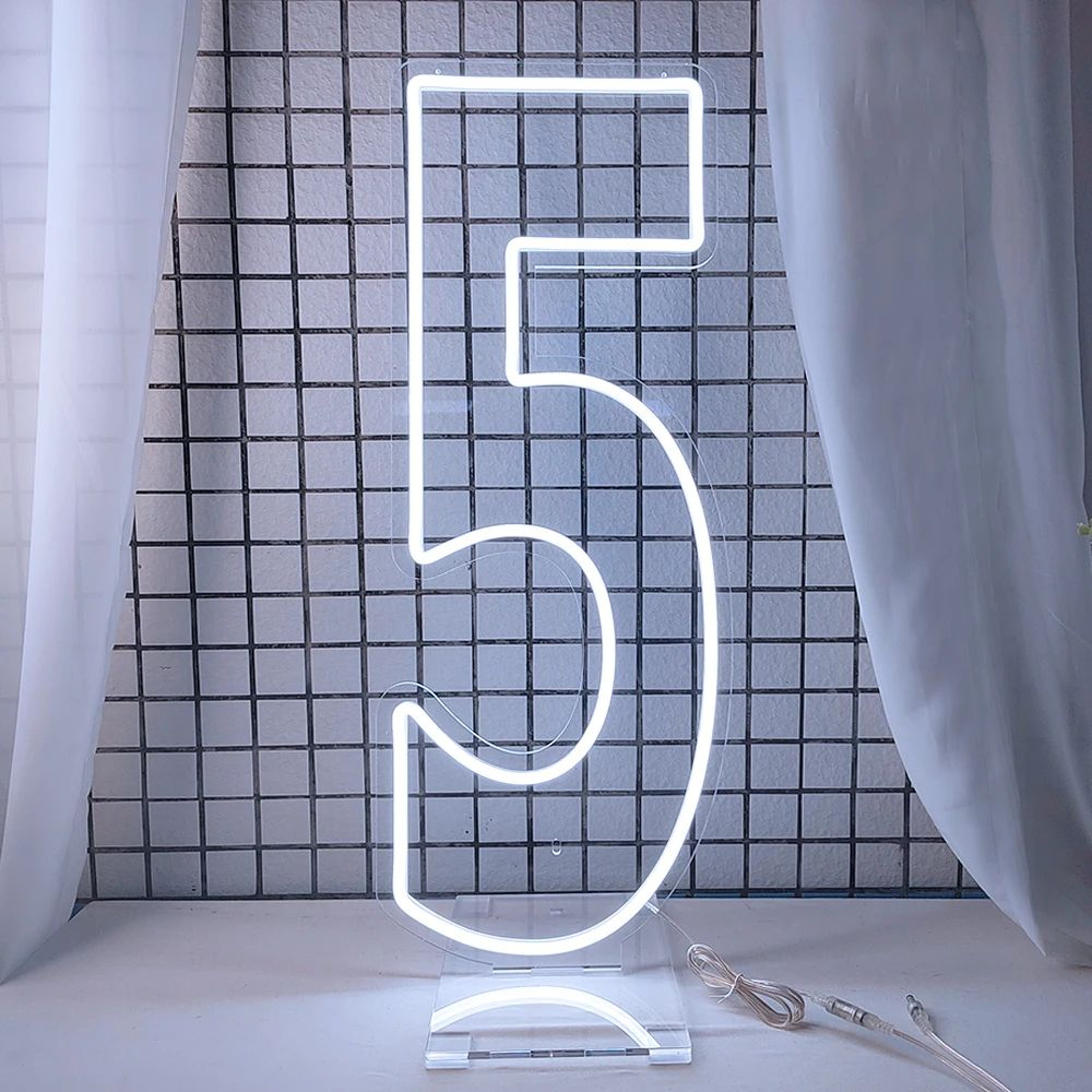 Extra Large LED Neon Number Party Sign 11
