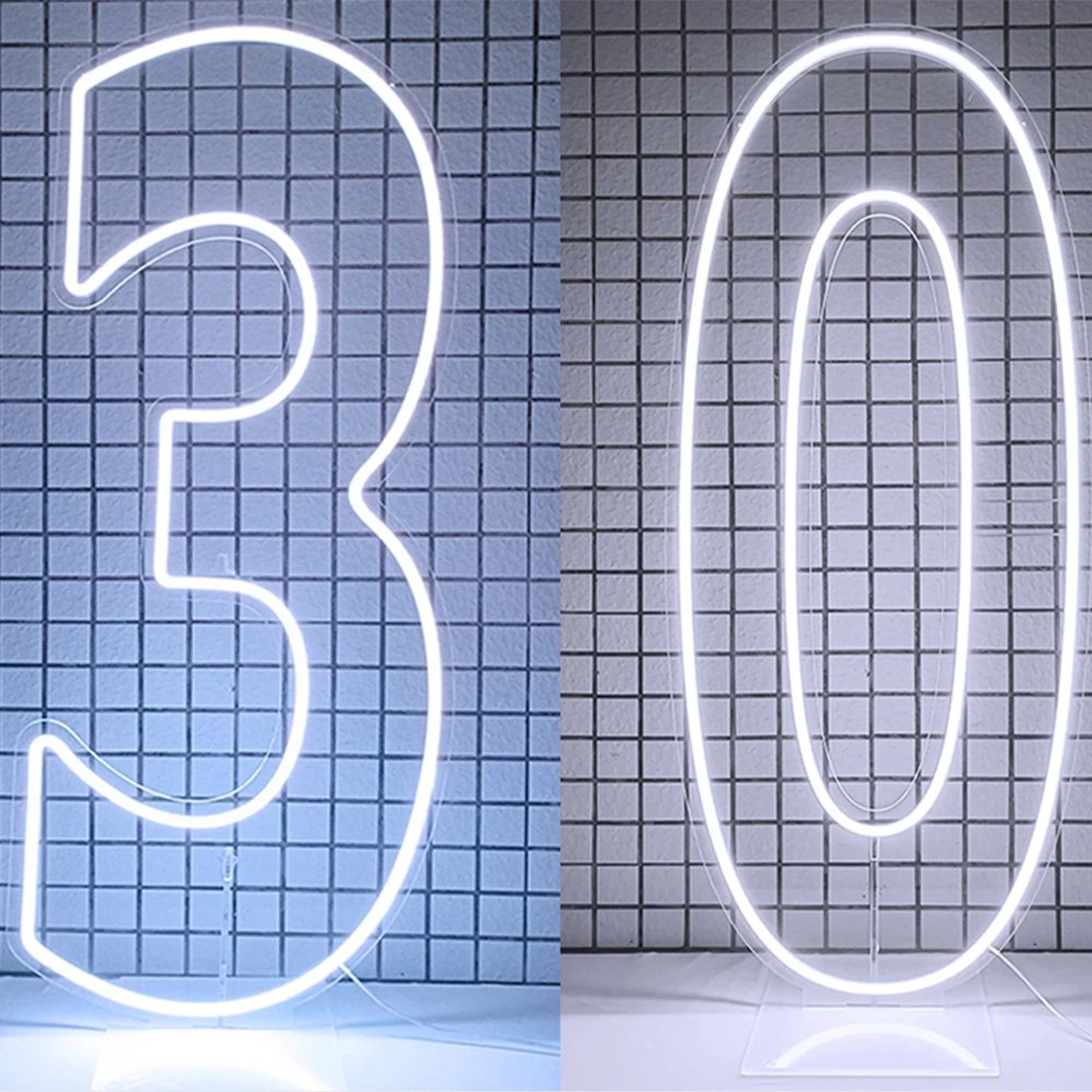 Extra Large LED Neon Number Party Sign 26