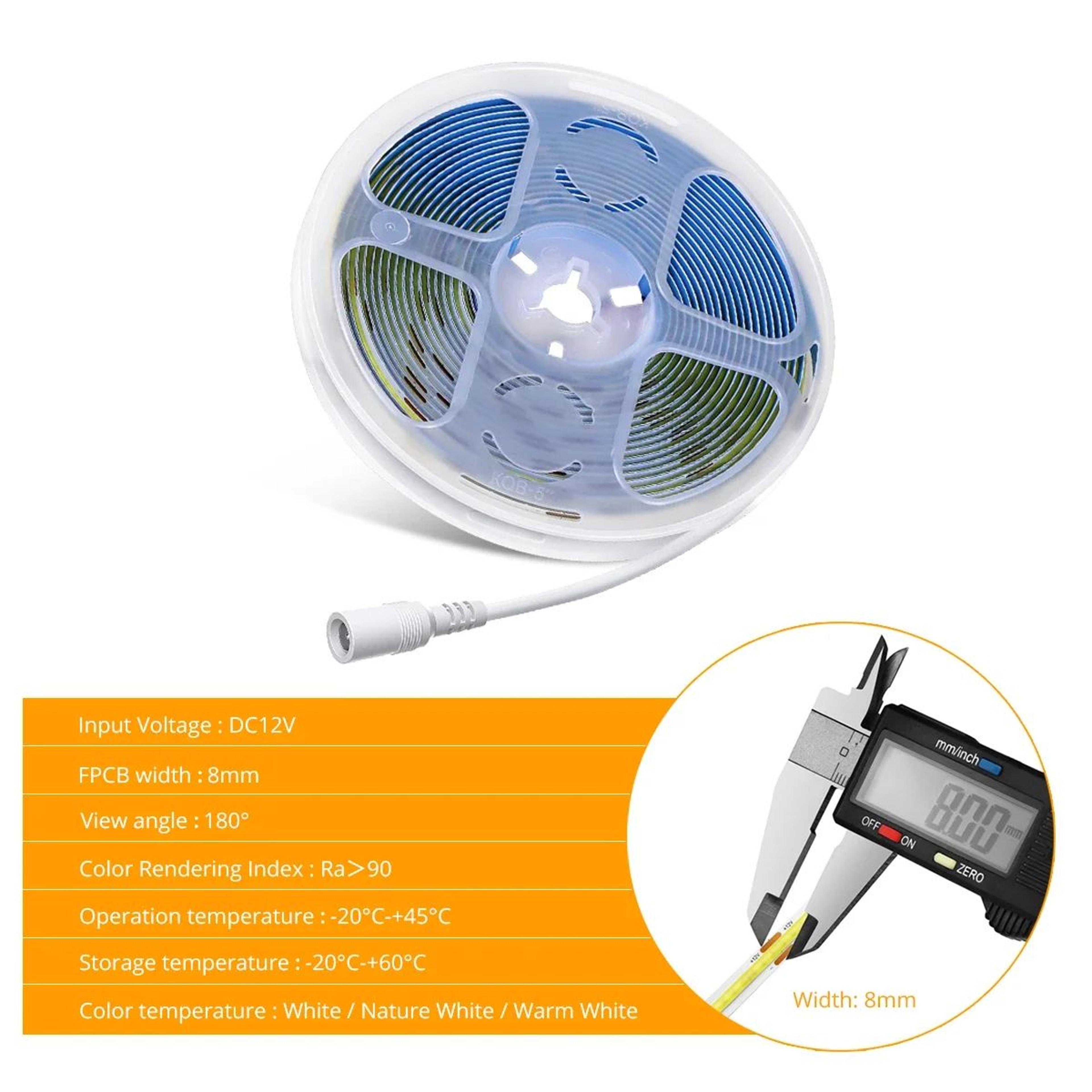 High CRI Flexible COB LED Strip Light 2