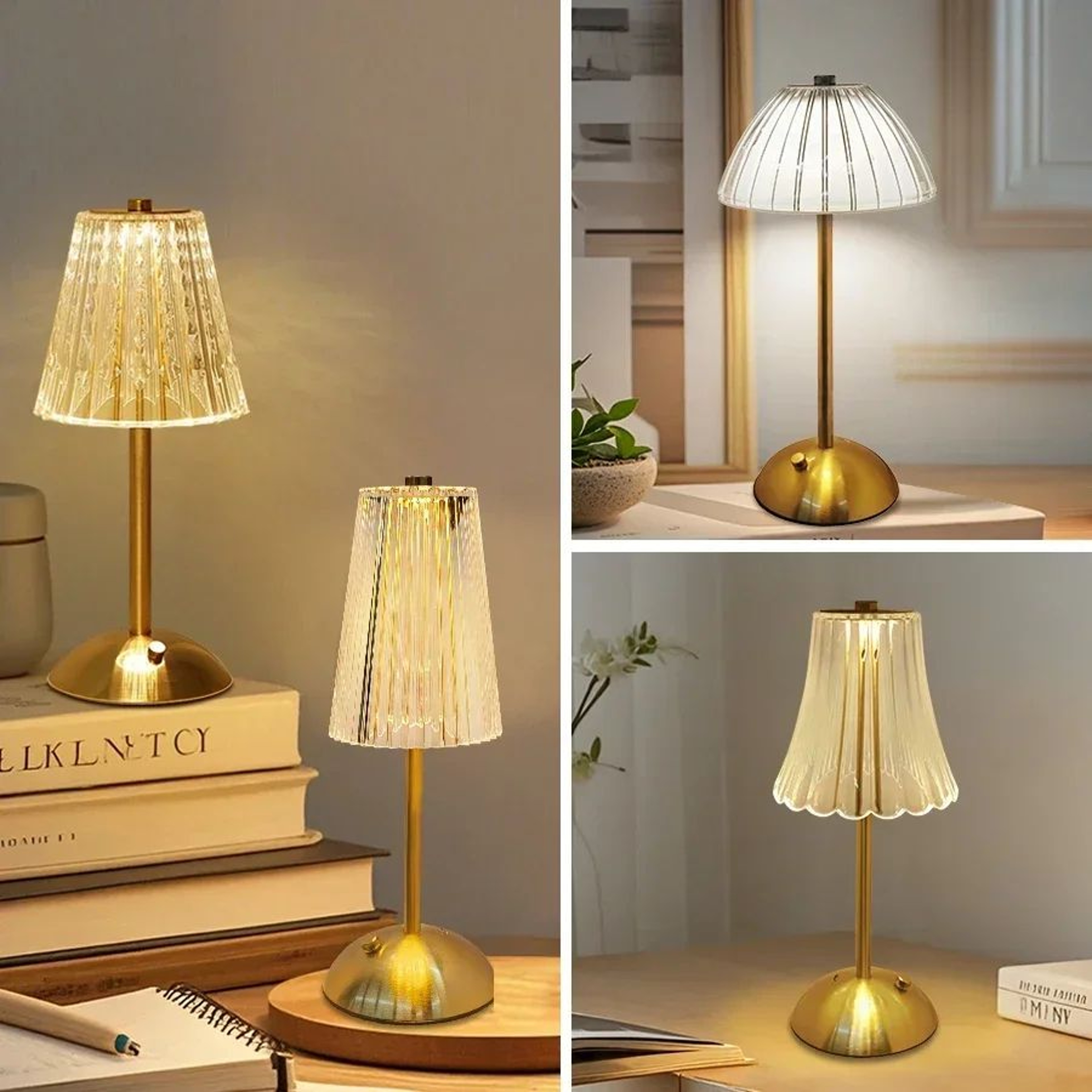 Rechargeable Crystal Touch Table Lamp 5