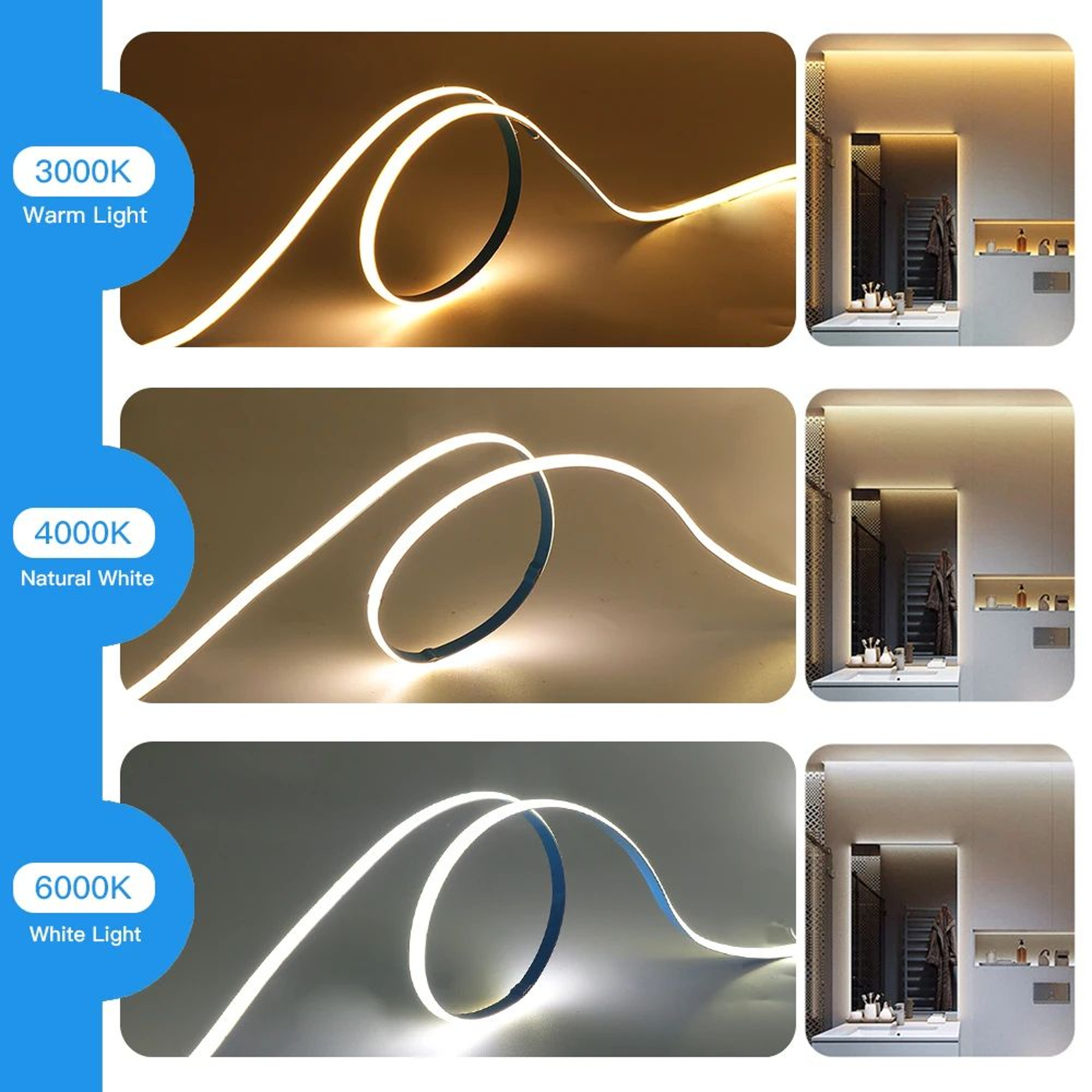 Ultra Thin High Density COB LED Strip Light 1
