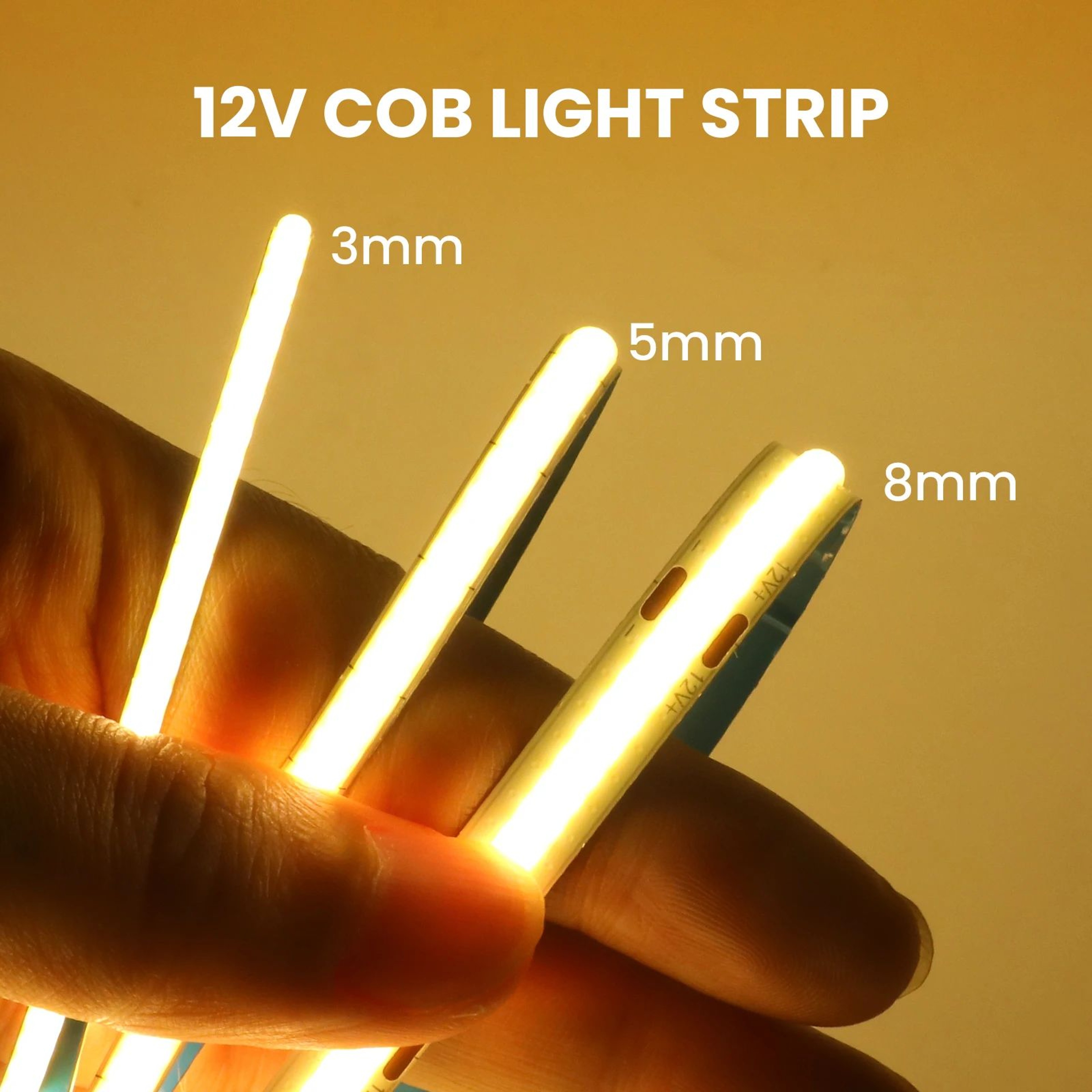 Ultra Thin High Density COB LED Strip Light 3