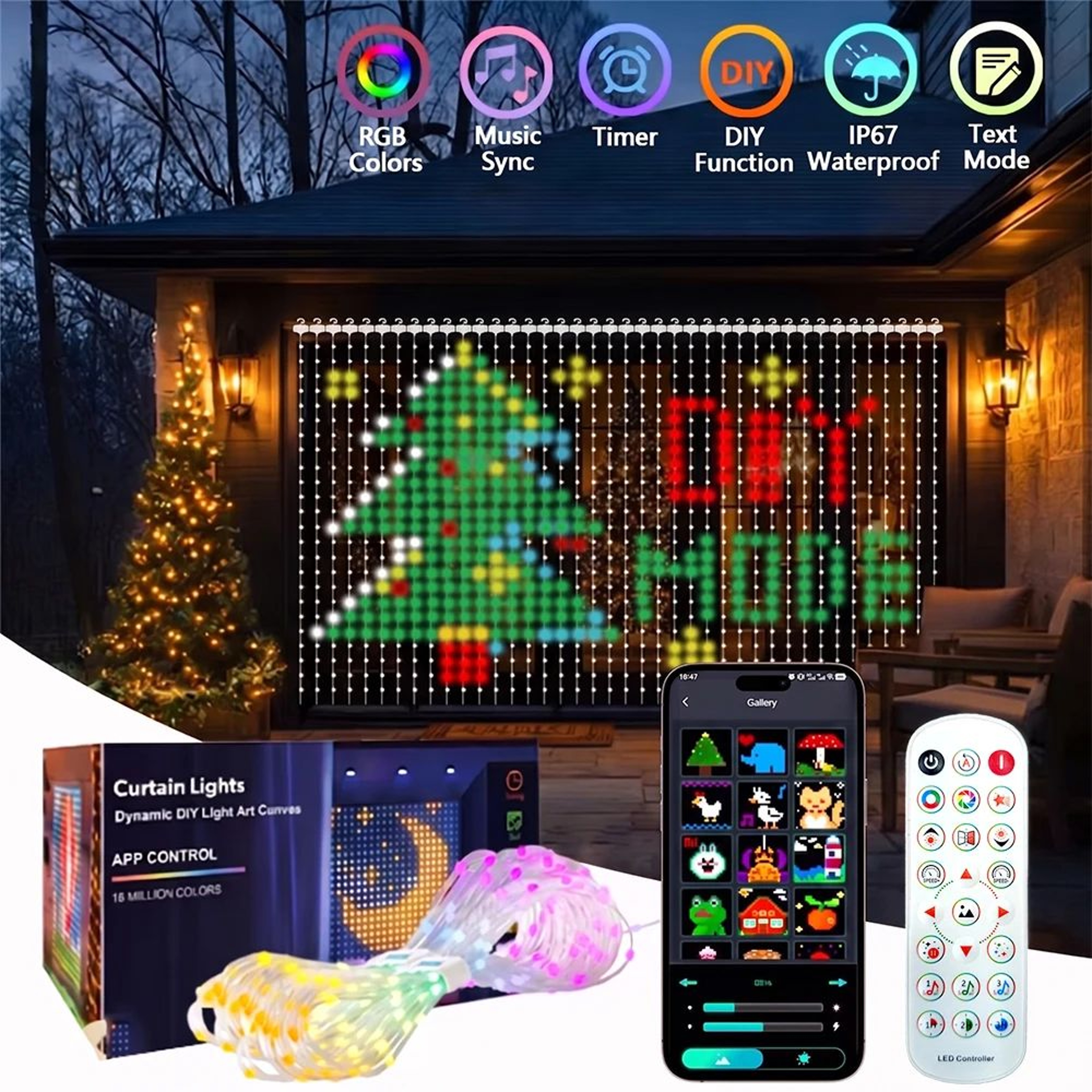DIY Color Changing Smart Curtain Lights 0
