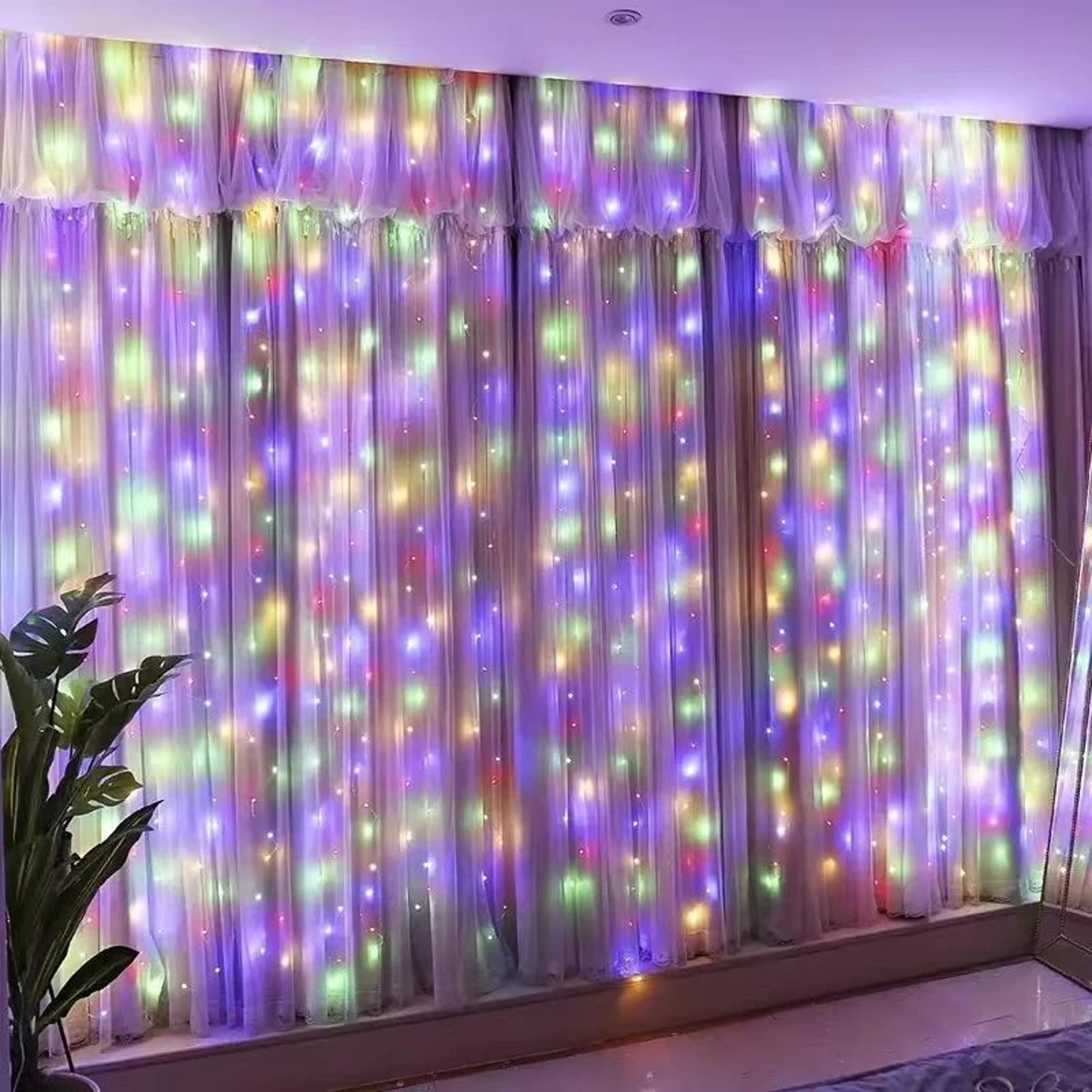 USB LED Curtain Lights With Remote Control 7
