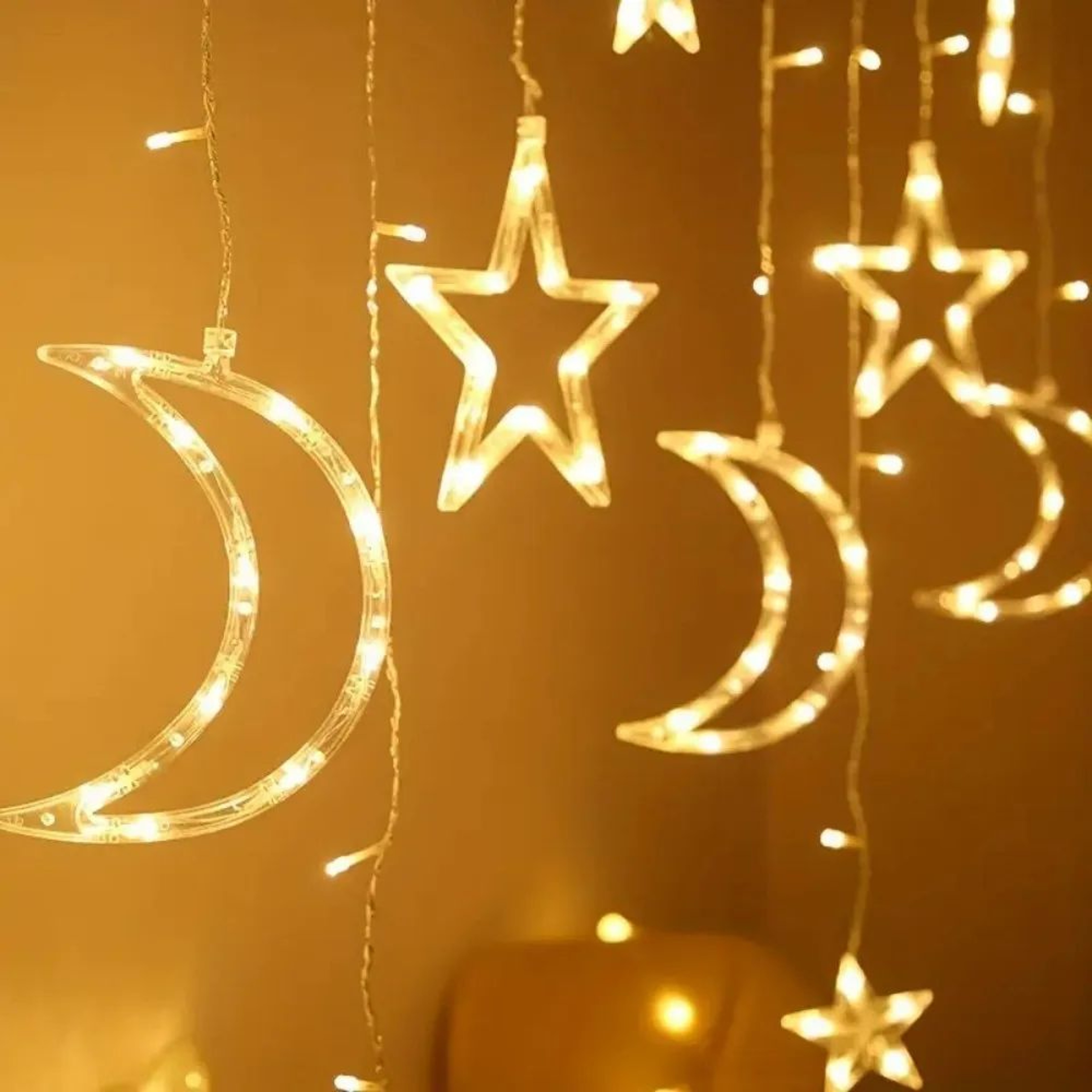 Star And Moon LED Curtain Lights 3