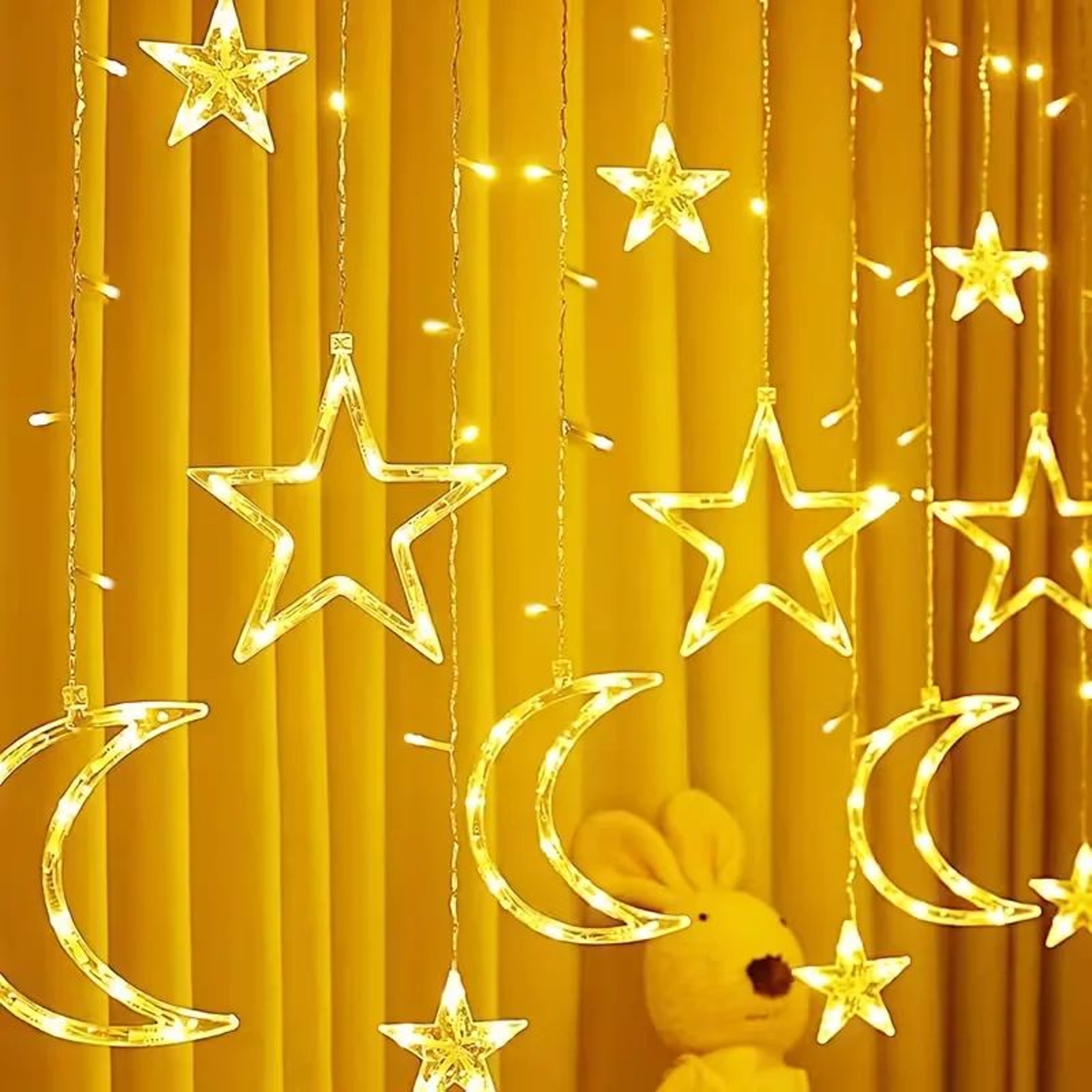 Battery Powered Moon And Star Fairy Lights 2