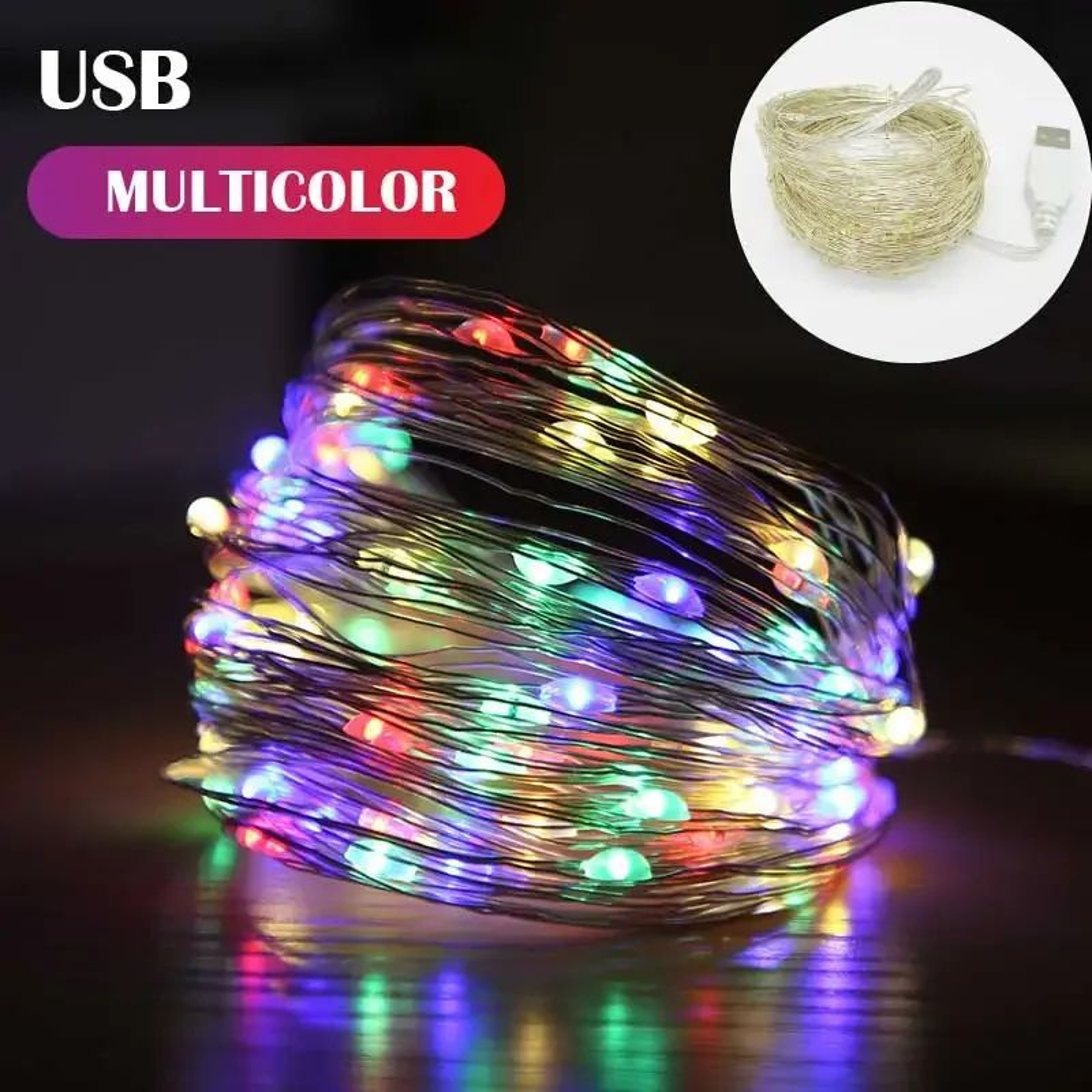 Waterproof USB Copper Wire Fairy Lights 6