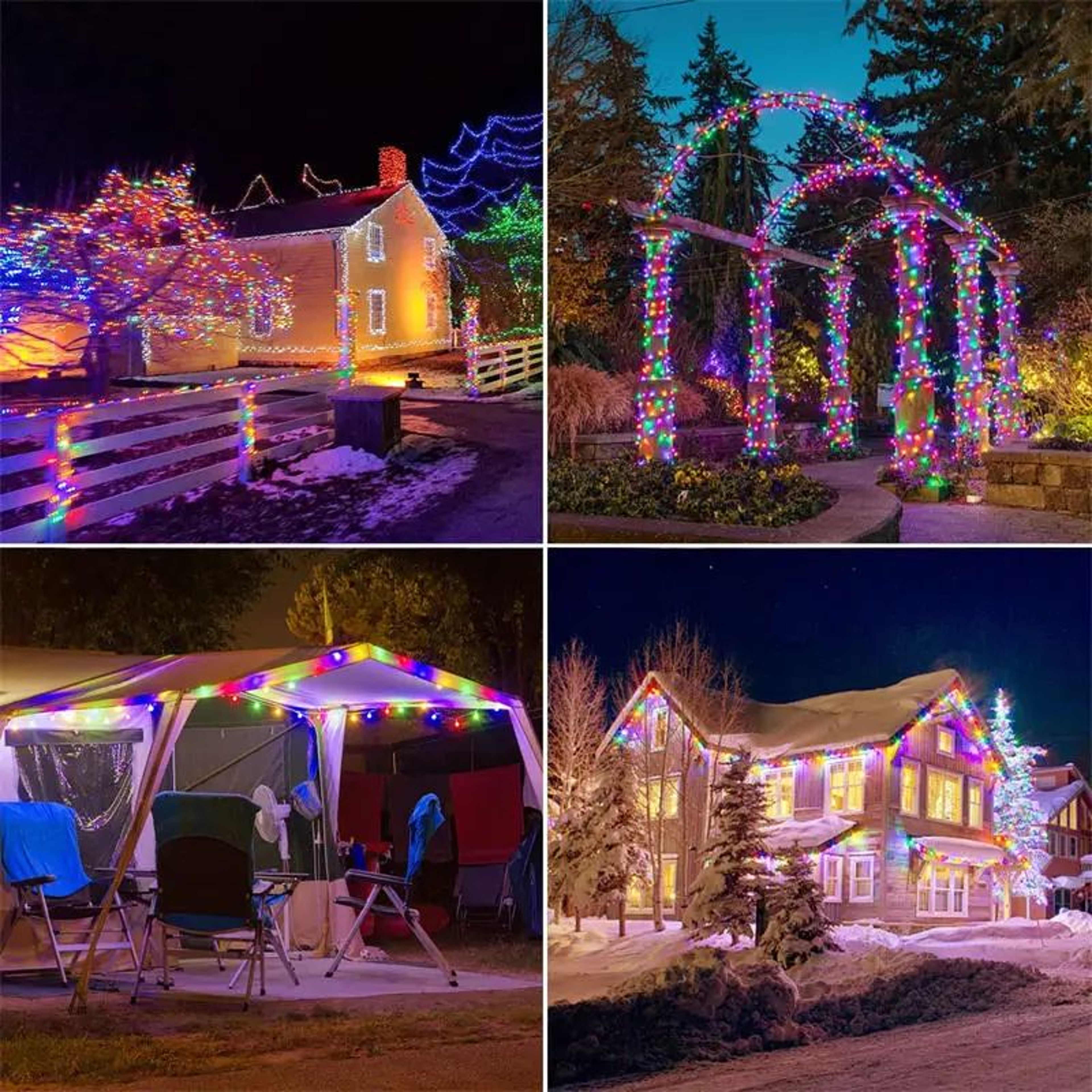 Solar Twinkle Garden Fairy Lights 4