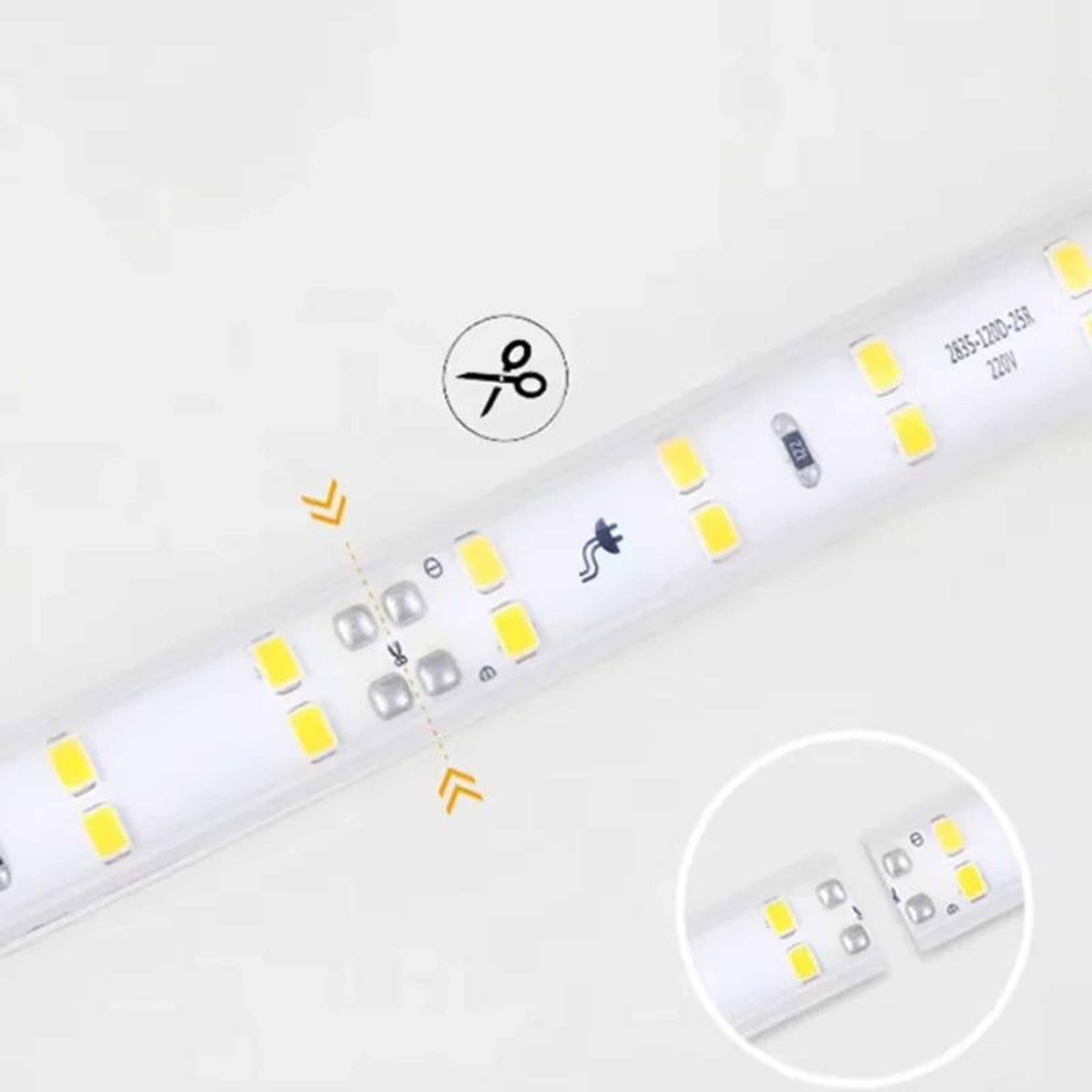 Long Waterproof 220V LED Strip Lights 4