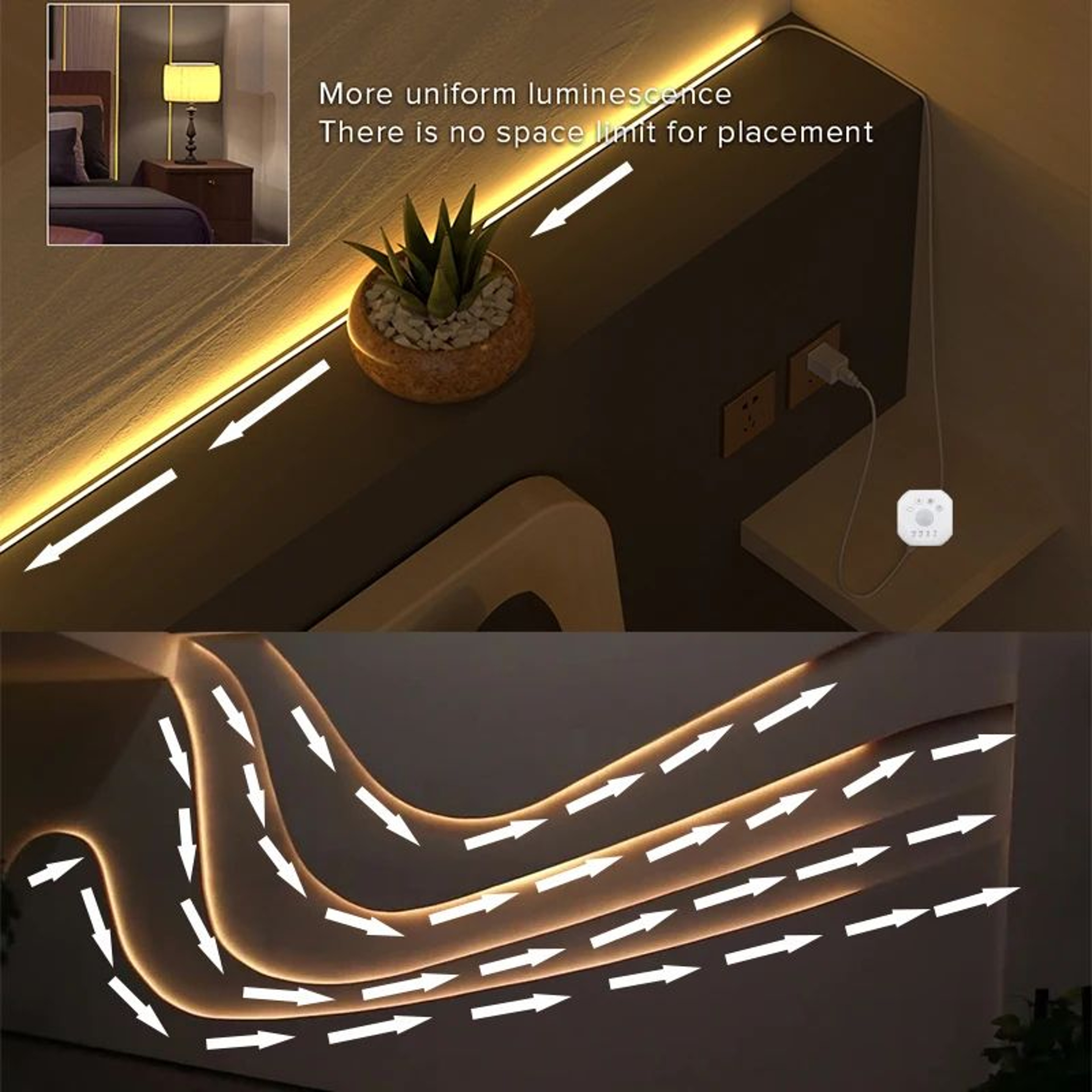 Motion Sensor Chase Effect LED Strip Lights 1
