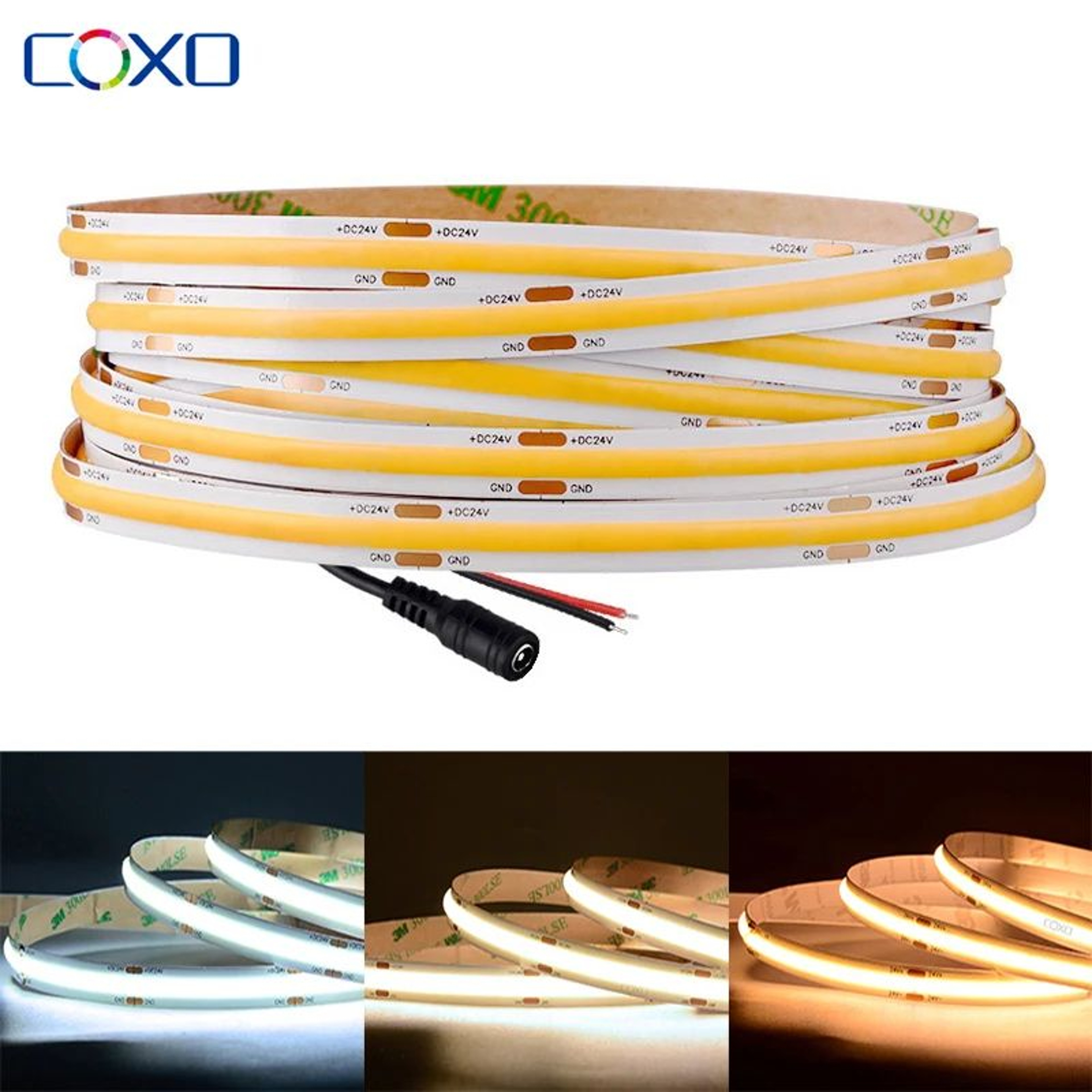 High Density Dimmable FCOB LED Strip Lights 3