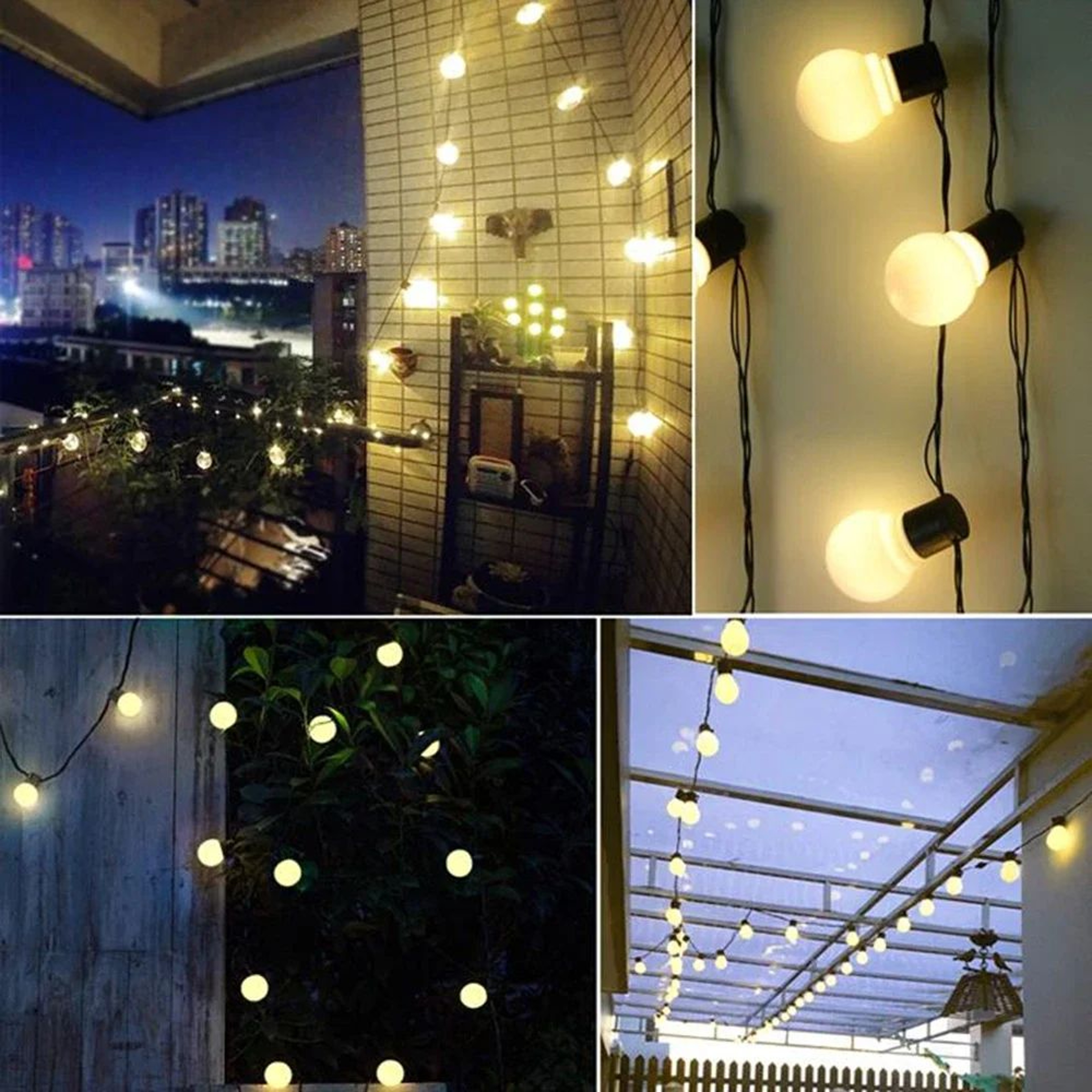 Solar Globe Garland Garden String Lights 0