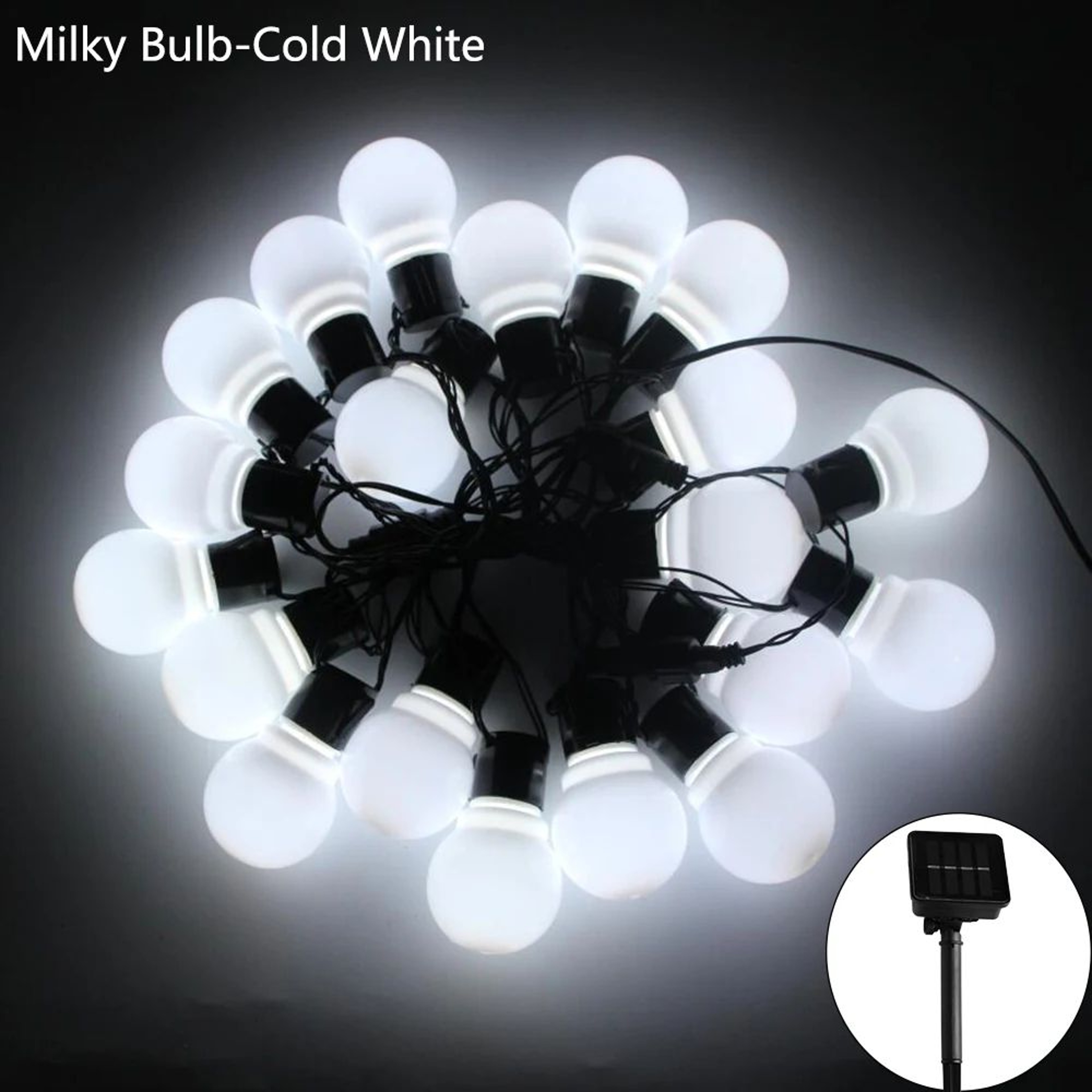 Solar Globe Garland Garden String Lights 8