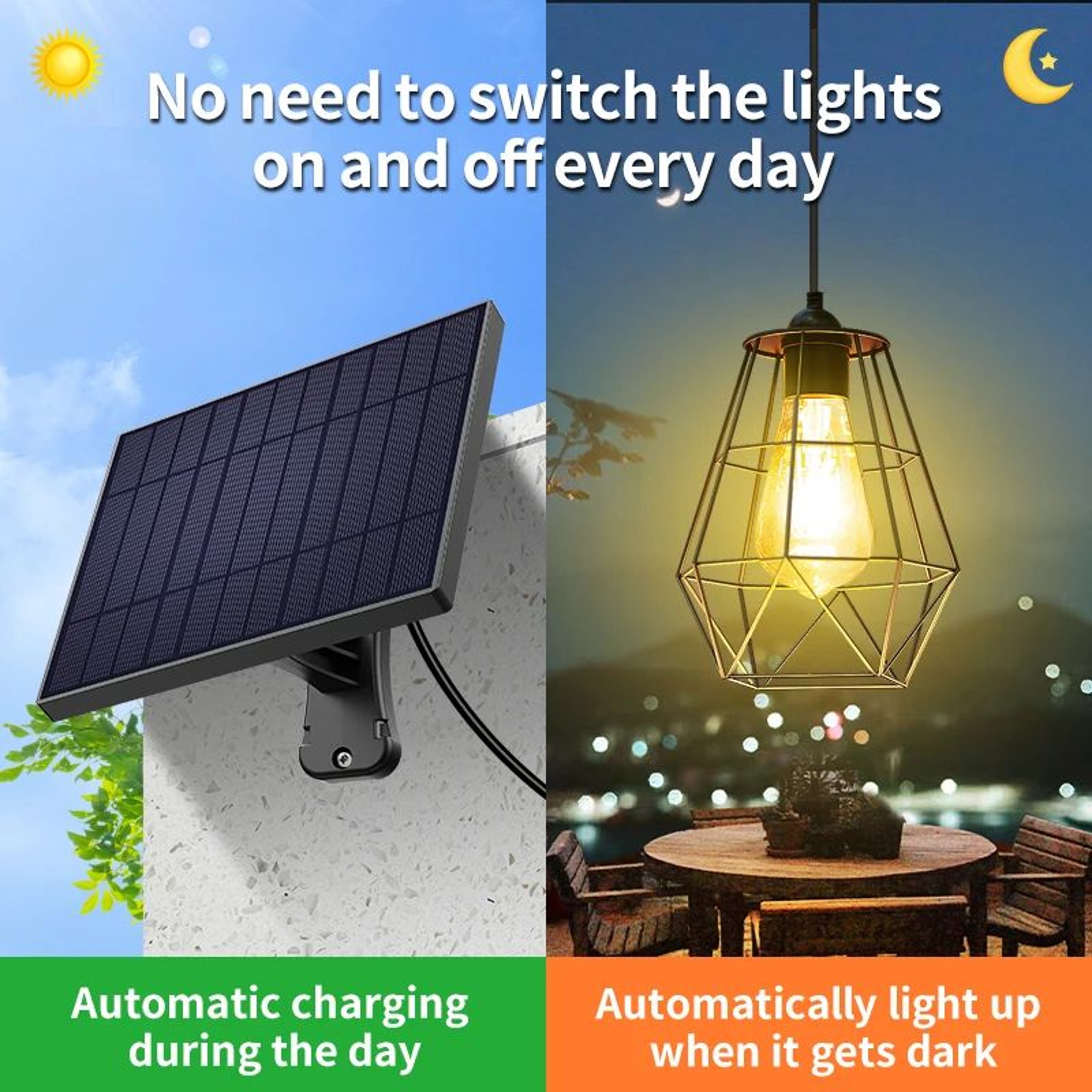 Intelamp 4000mAh Solar Pendant Light 2