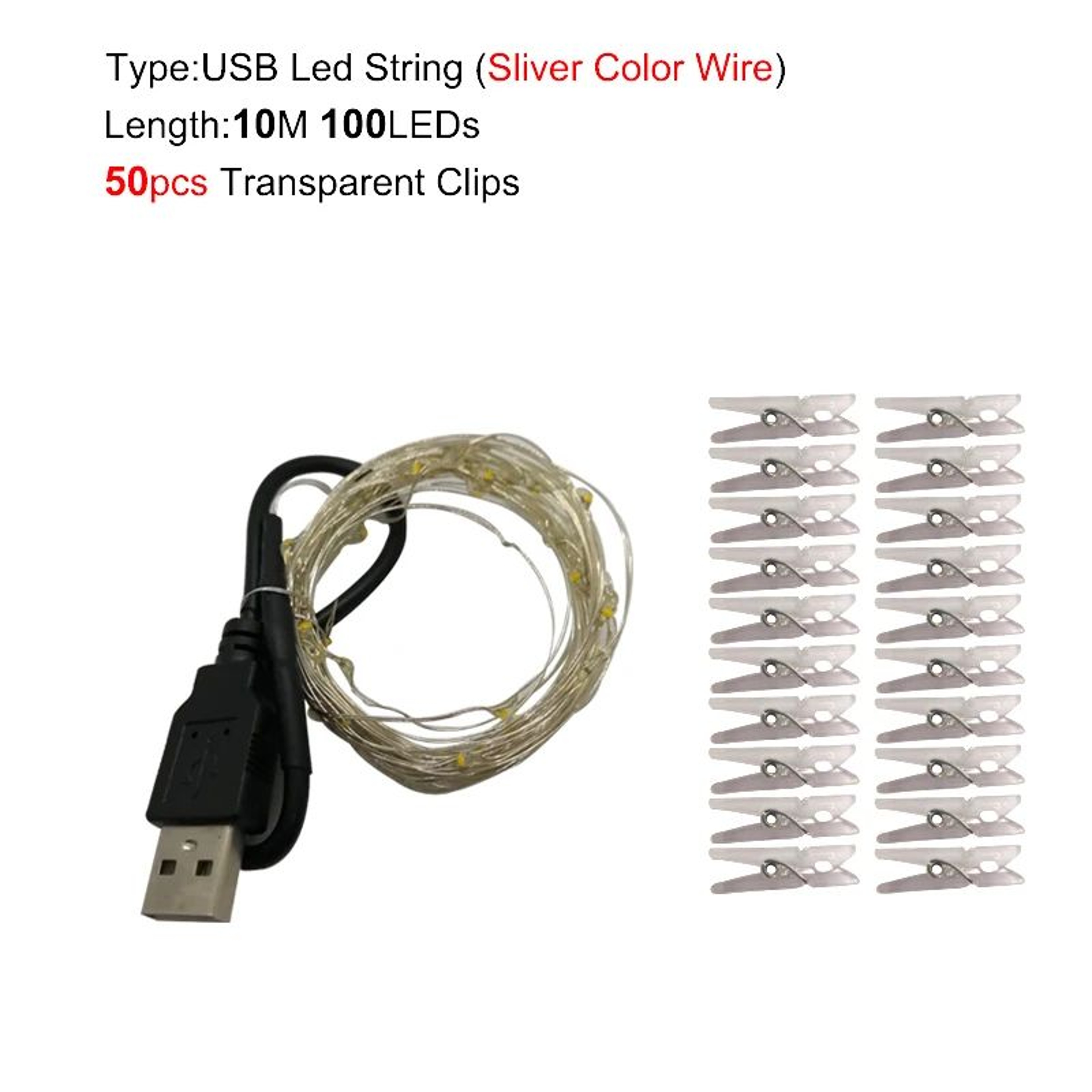 LED Photo Clip Fairy String Lights 13