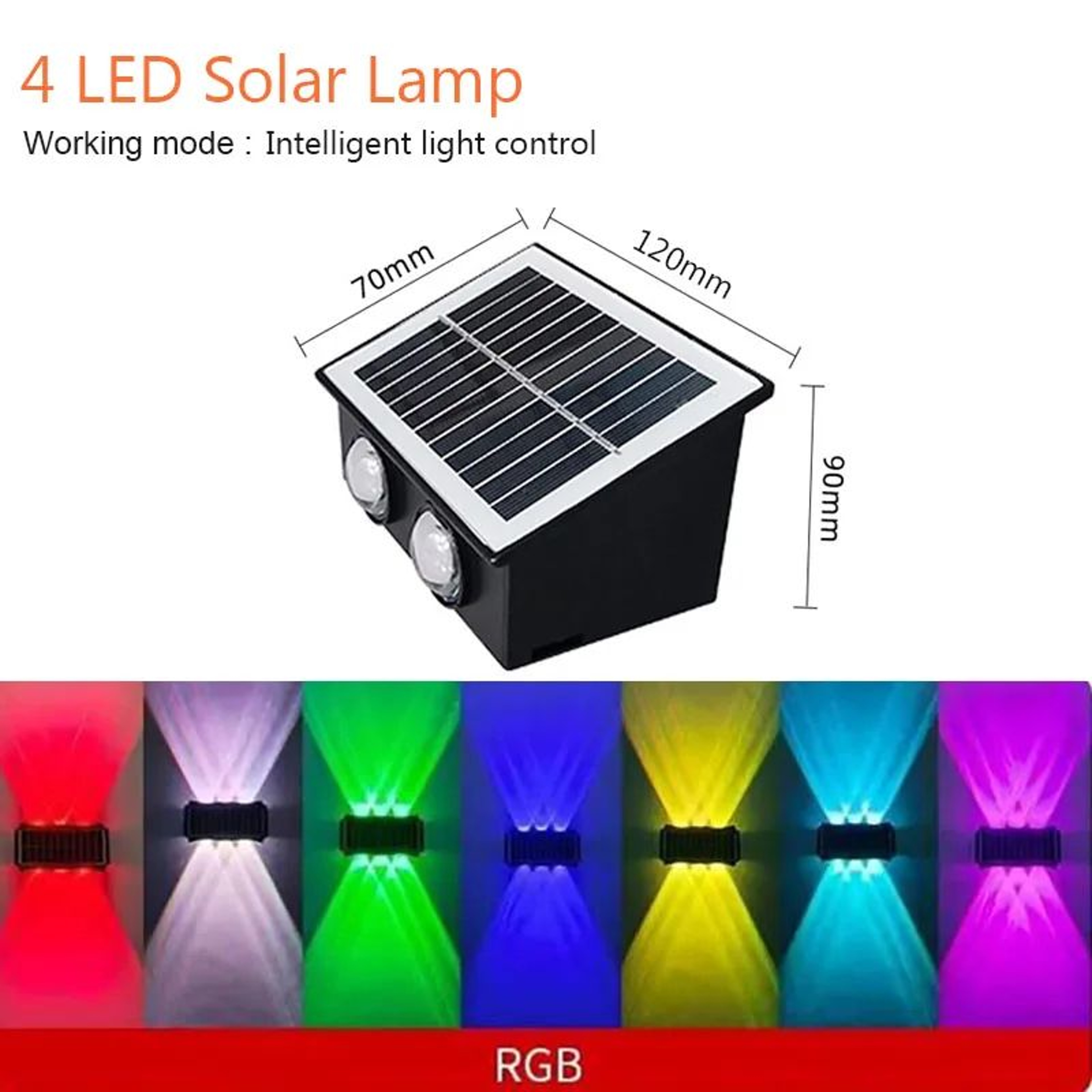 Up And Down Solar Wall Lights 6