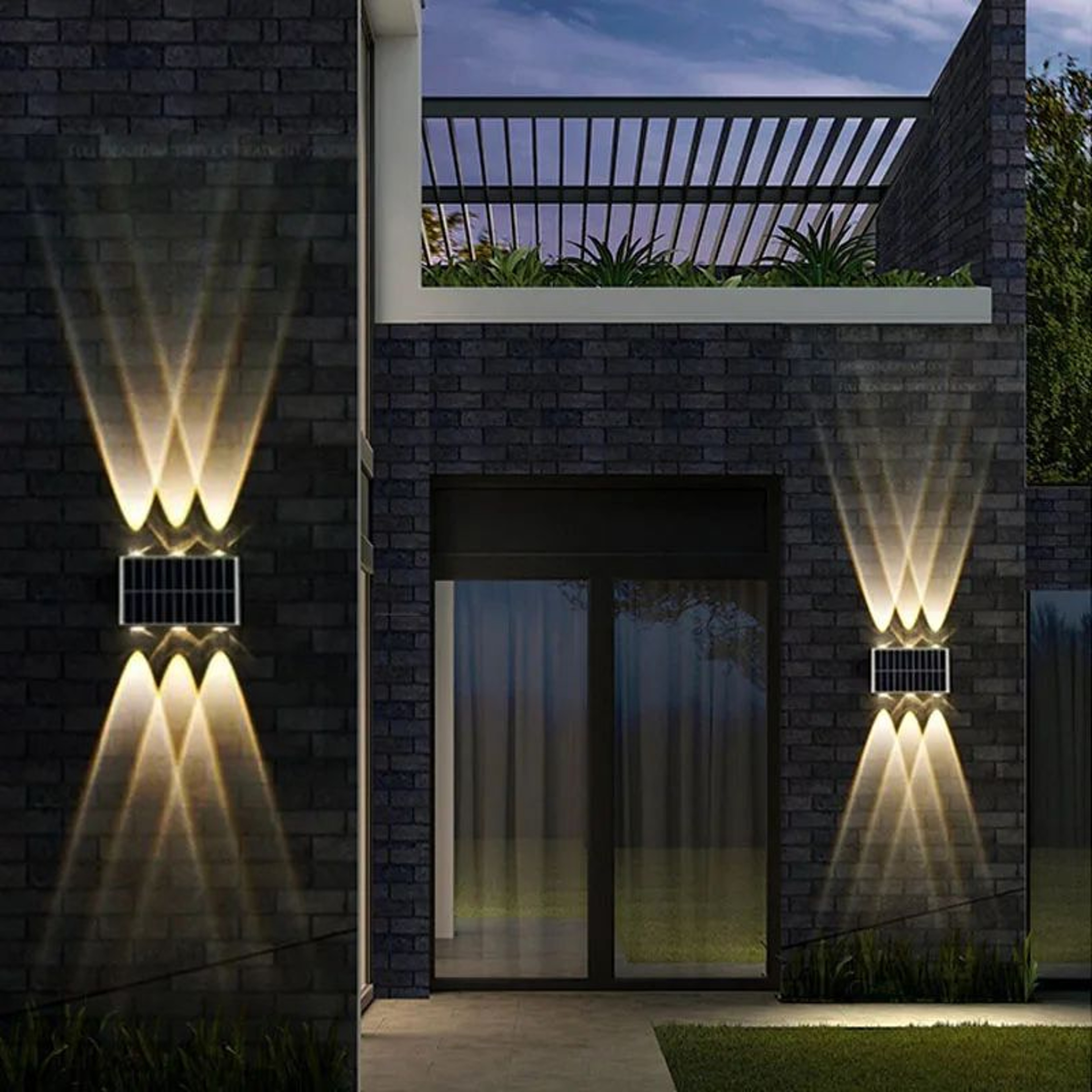 Up And Down Solar Wall Lights 1