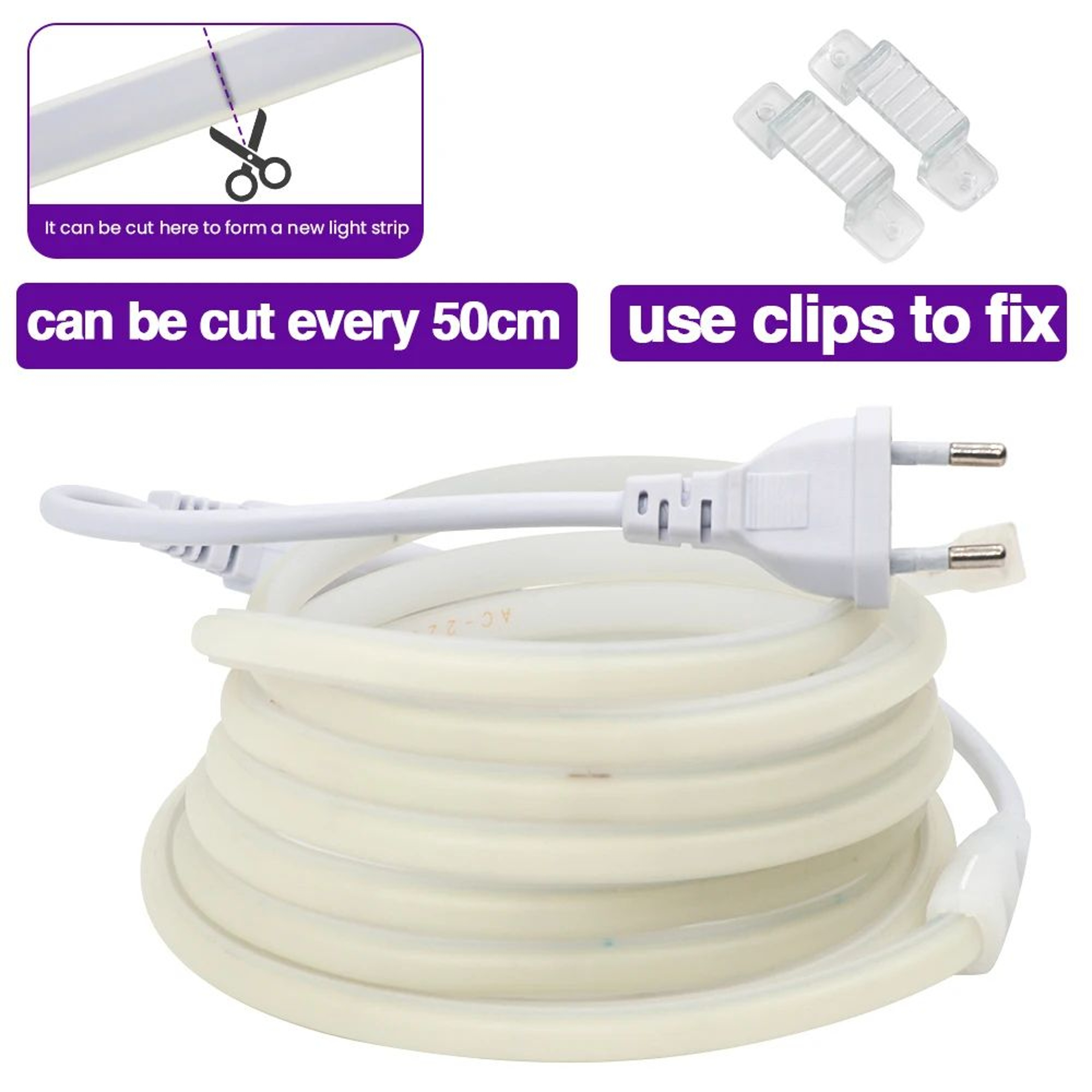 High Bright 220V COB Neon LED Strip 1