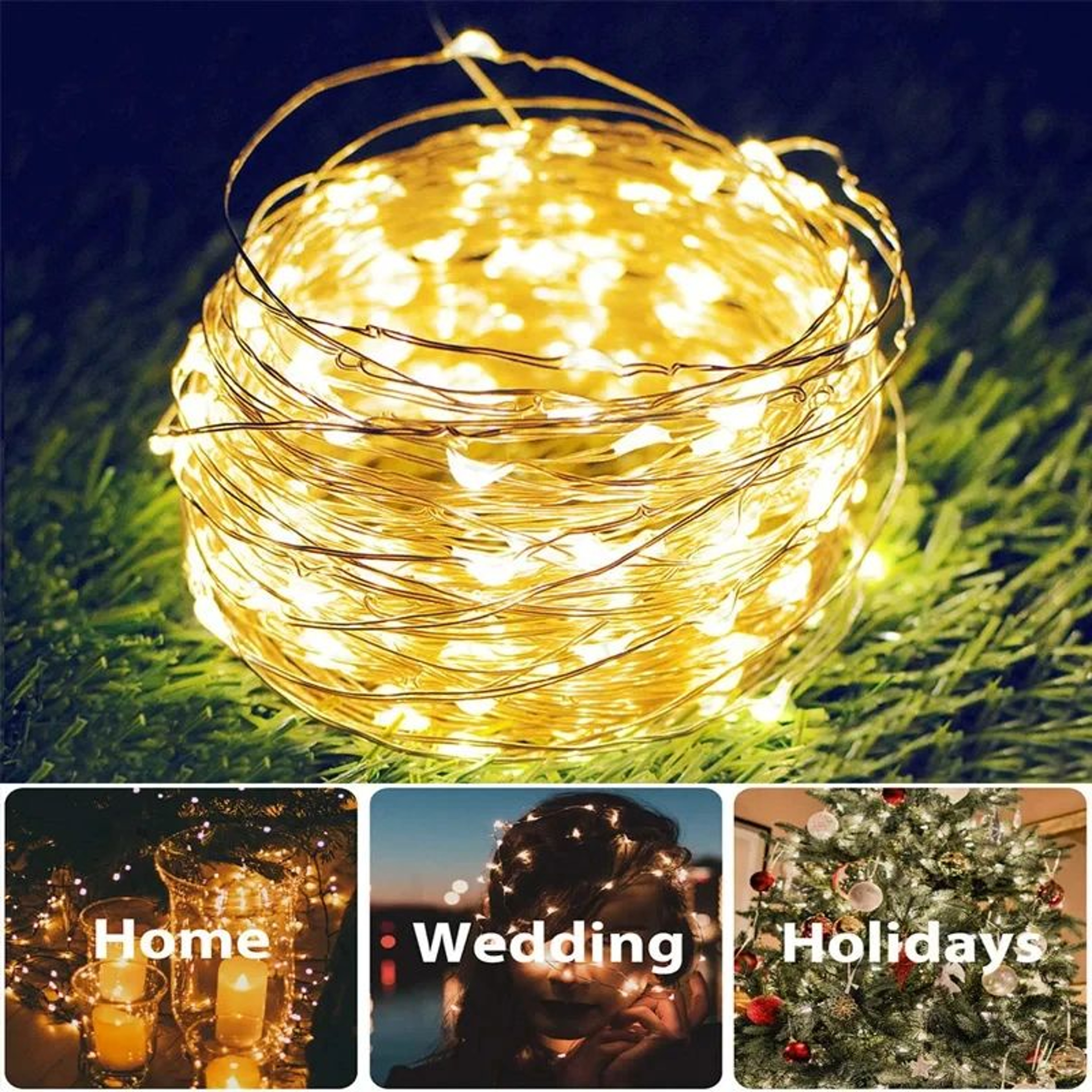 Eight Mode Solar Rope Fairy Lights 4
