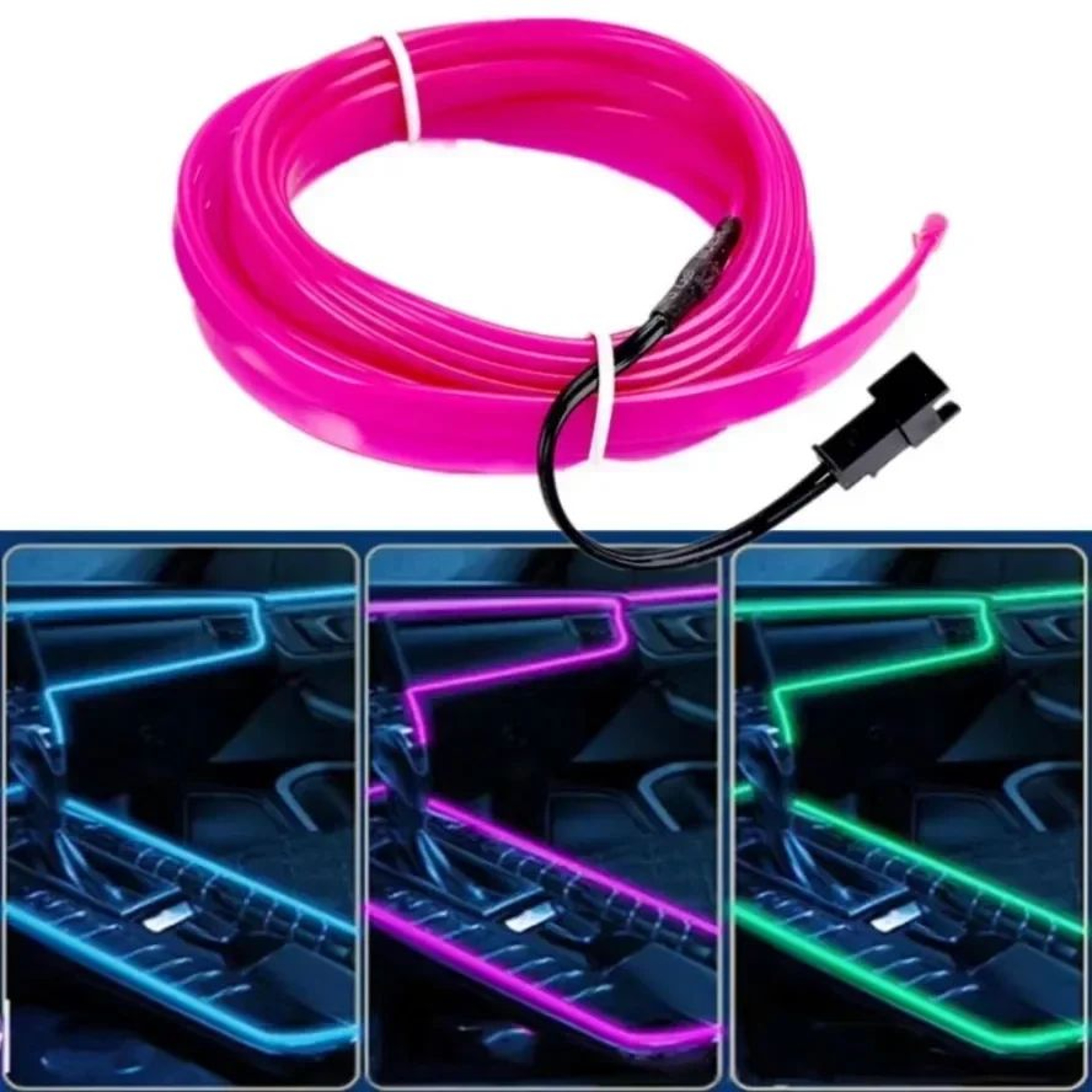 Four Mode Multicolor Neon Light Wire 3