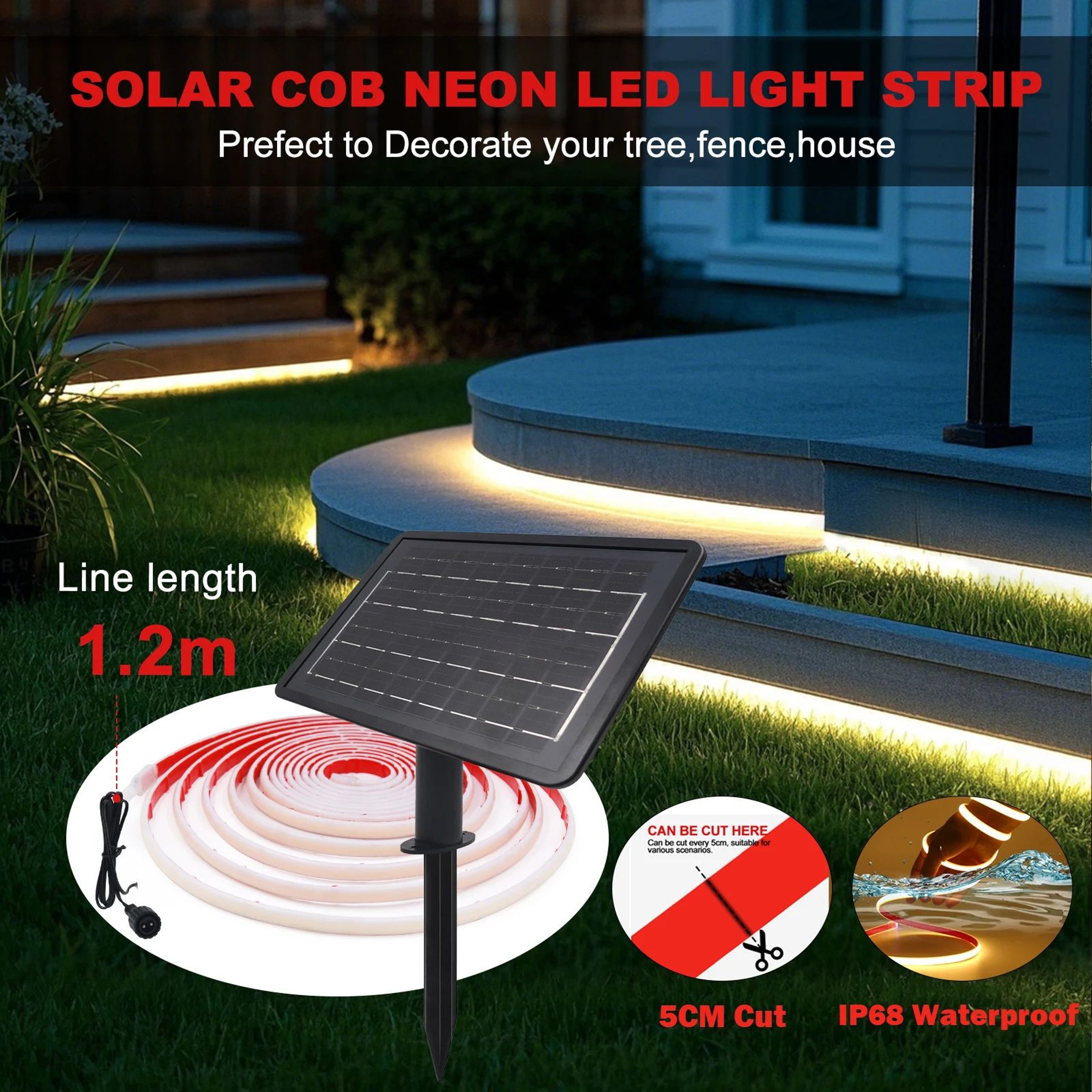 IP68 Waterproof COB Neon Rope Light 2