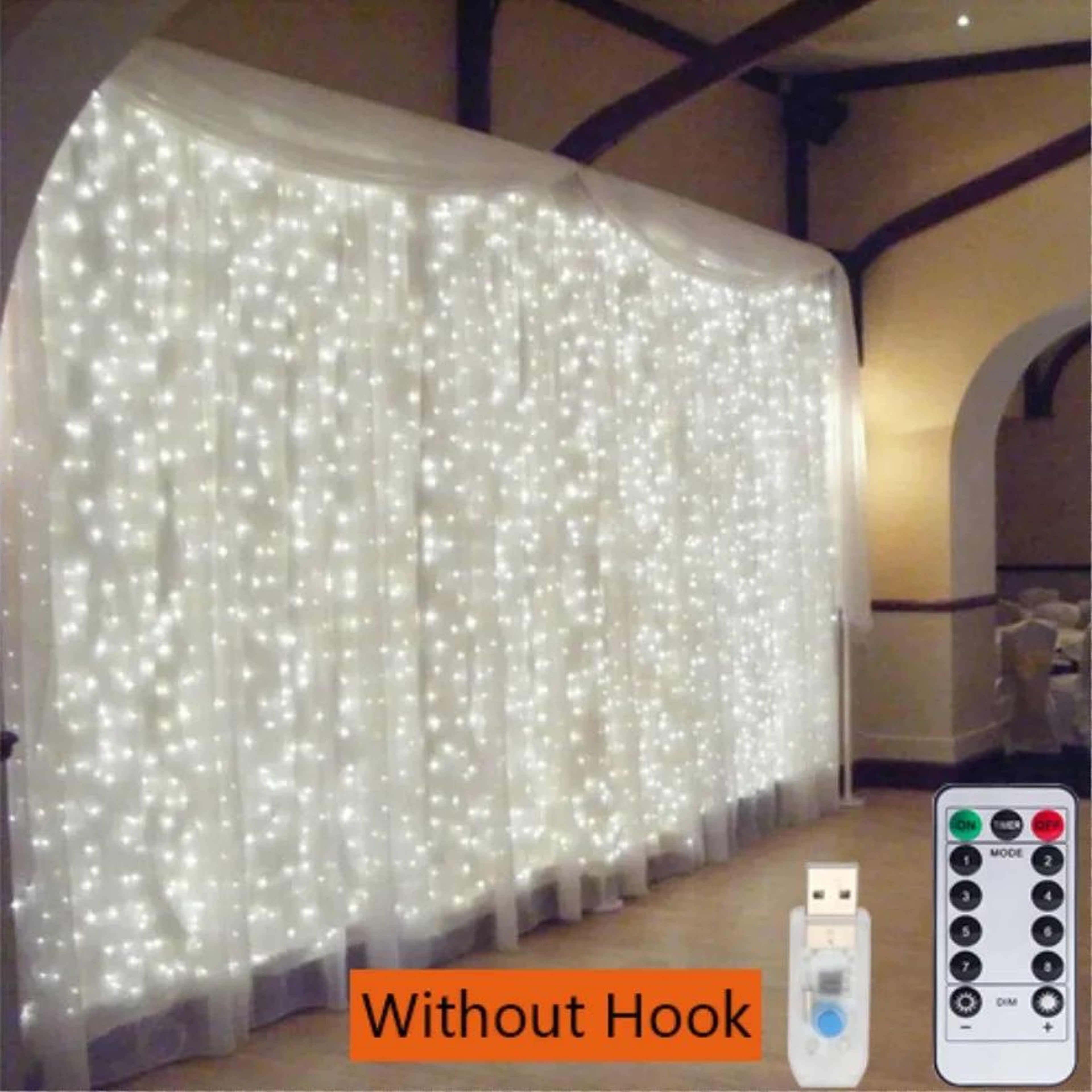 USB Celebration Fairy Curtain Lights 11